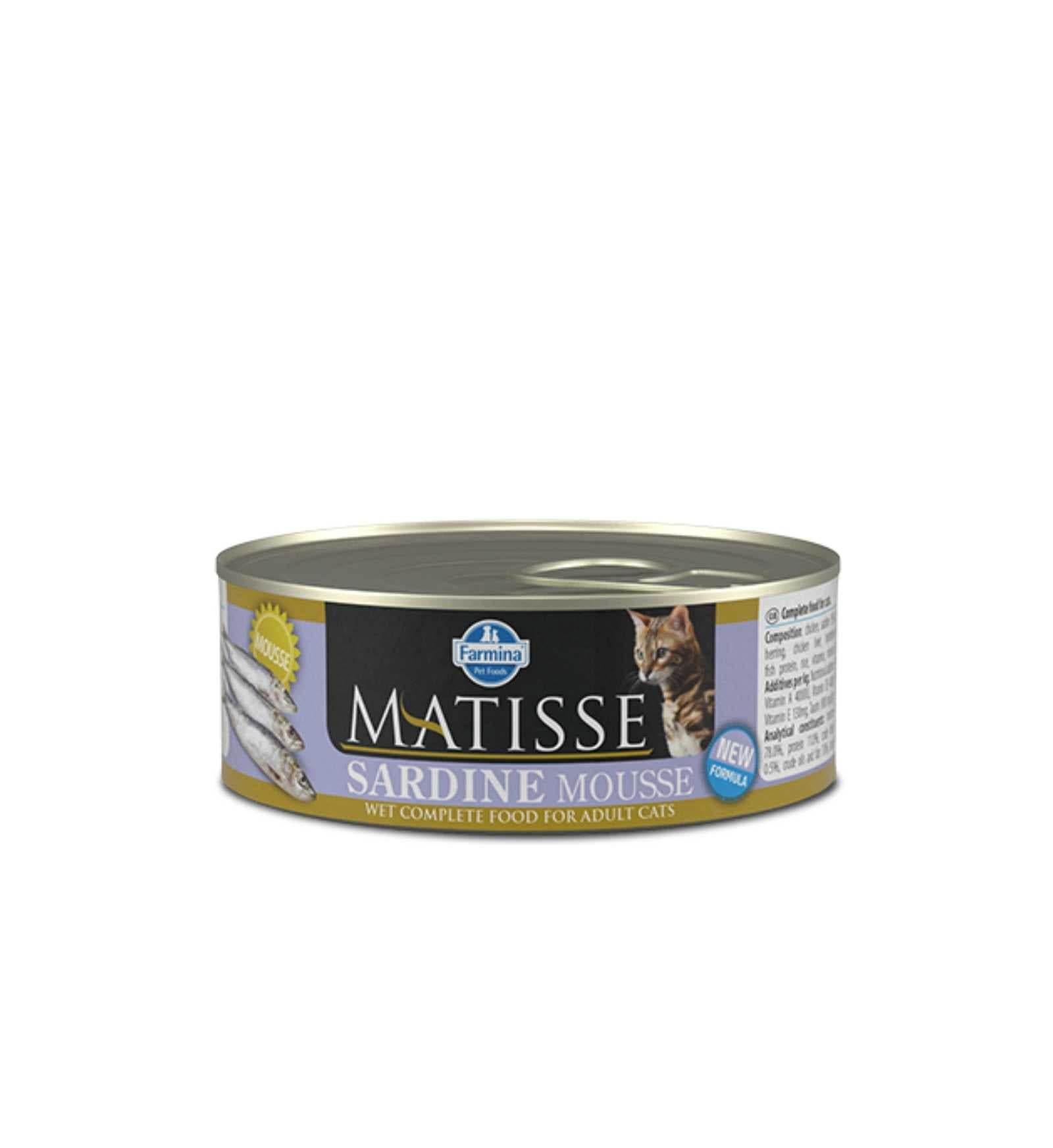FARMINA MATISSE GATTO MOUSSE ALLE SARDINE DA 85 GR IN LATTINA