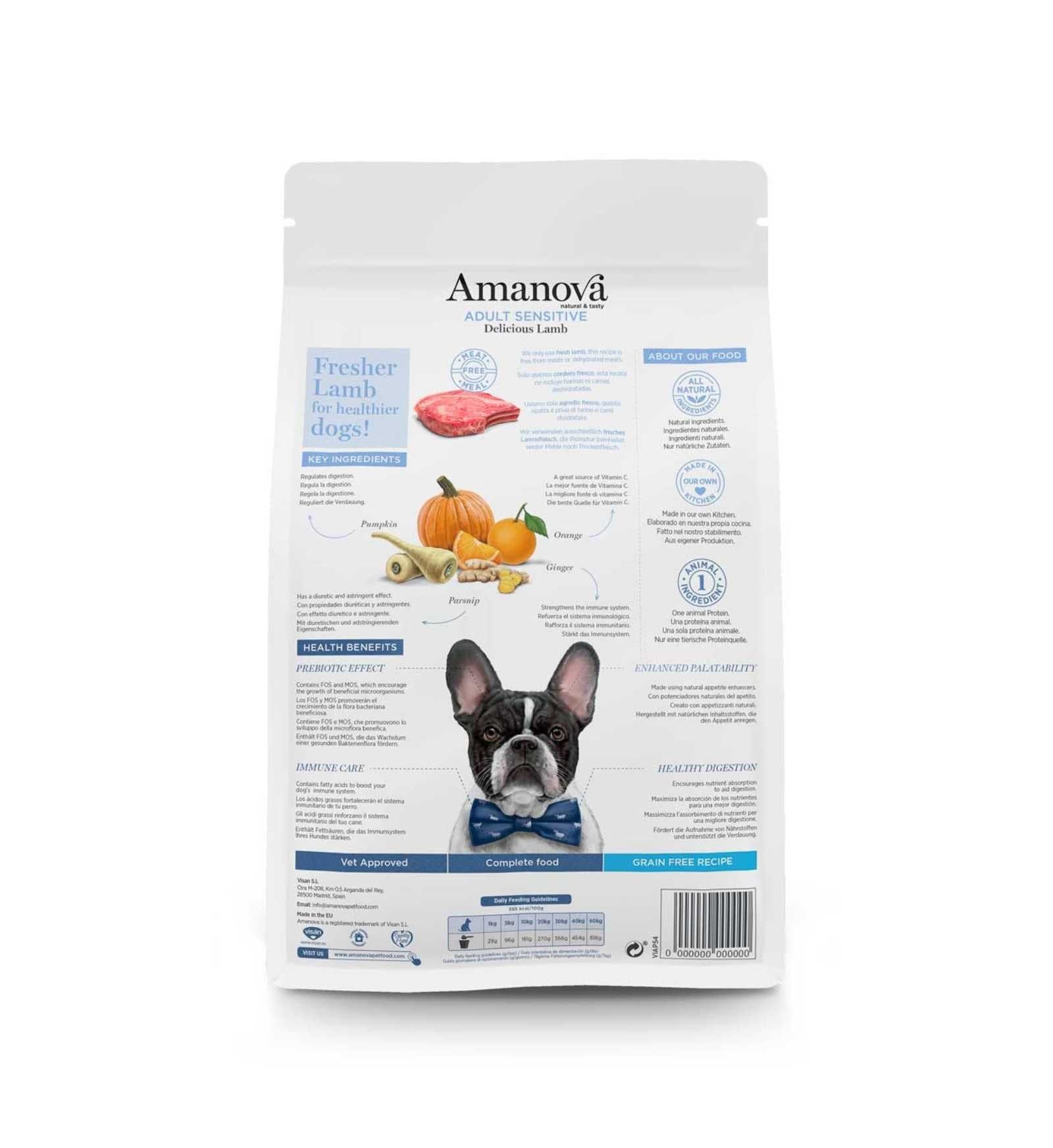 AMANOVA CANE ADULT SENSITIVE DELICIOUS AGNELLO
