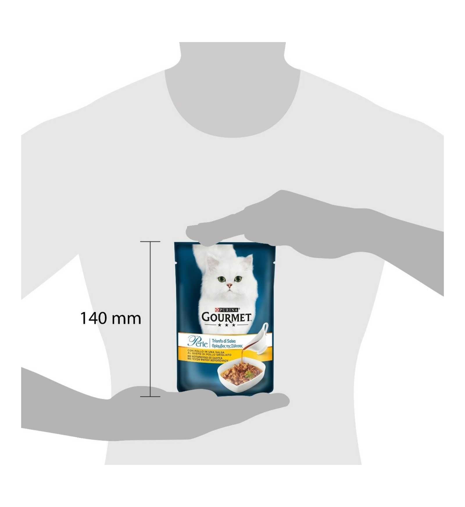 PURINA GOURMET PERLE GATTO TRIONFO DI SALSA CON POLLO DA 85 GR IN BUSTINA