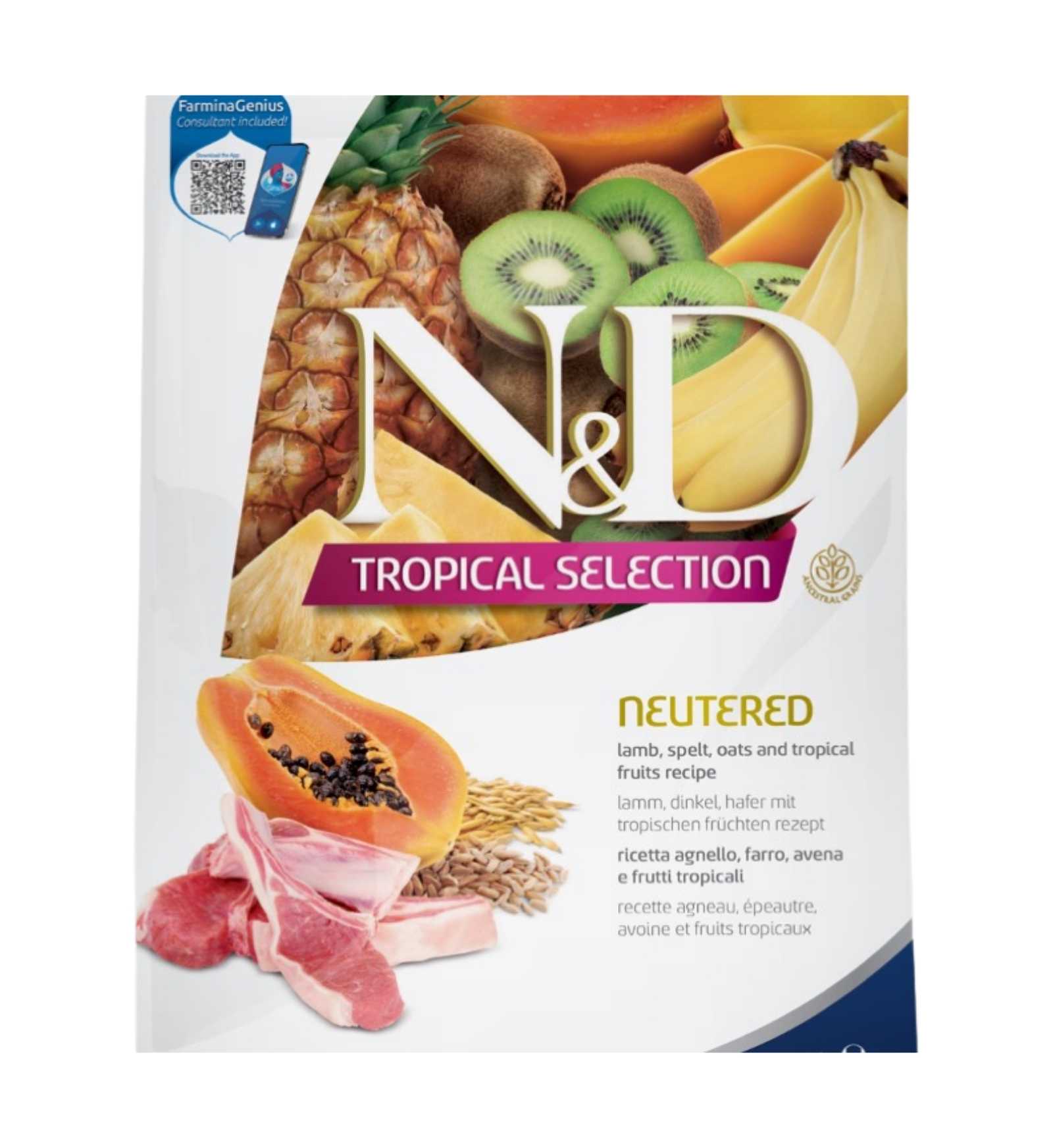 FARMINA N&D TROPICAL SELECTION GATTO NEUTERED AGNELLO