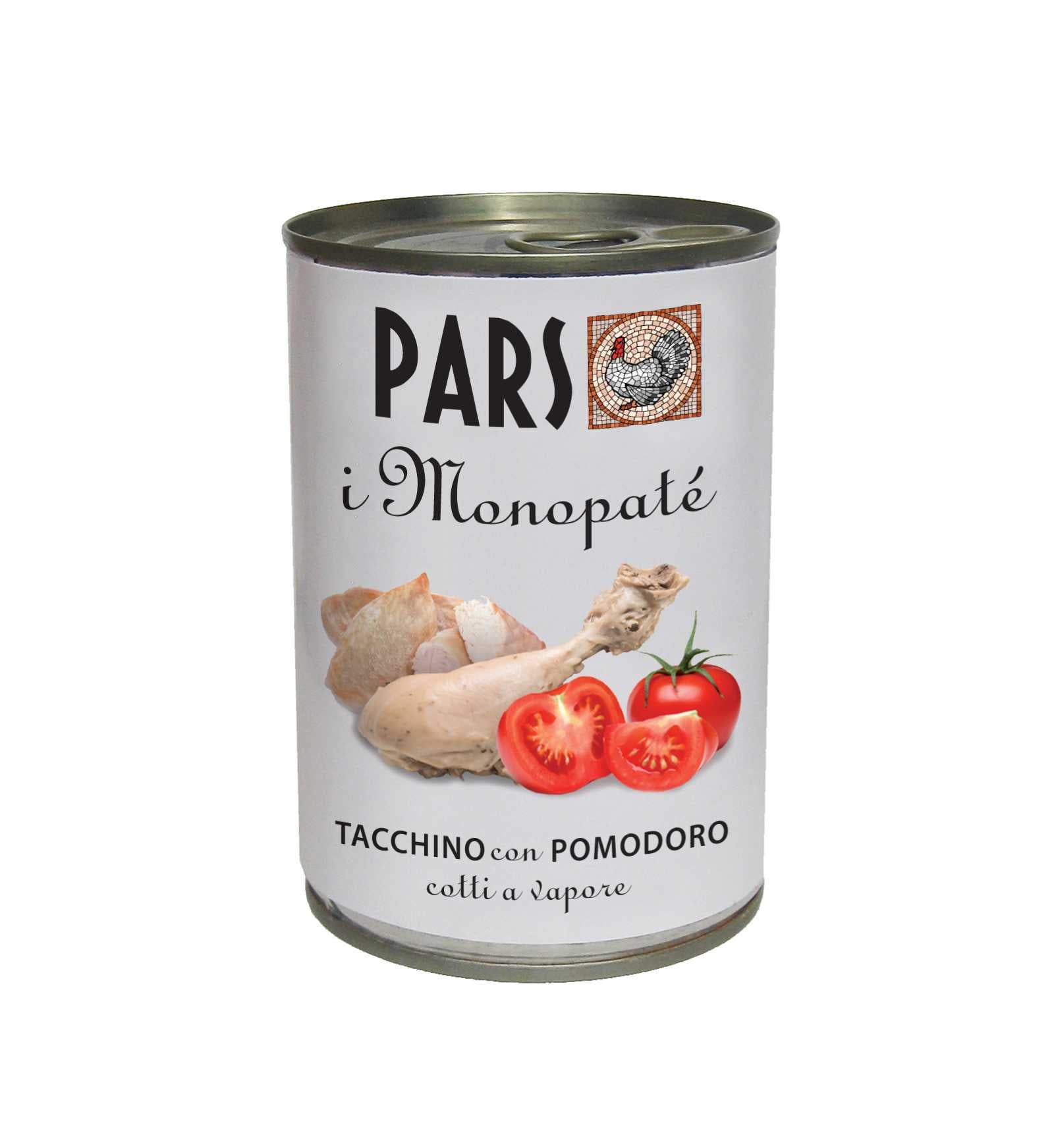 PARS CANE MONOPROTEICO PATE' TACCHINO CON POMODORO DA 395 GR
