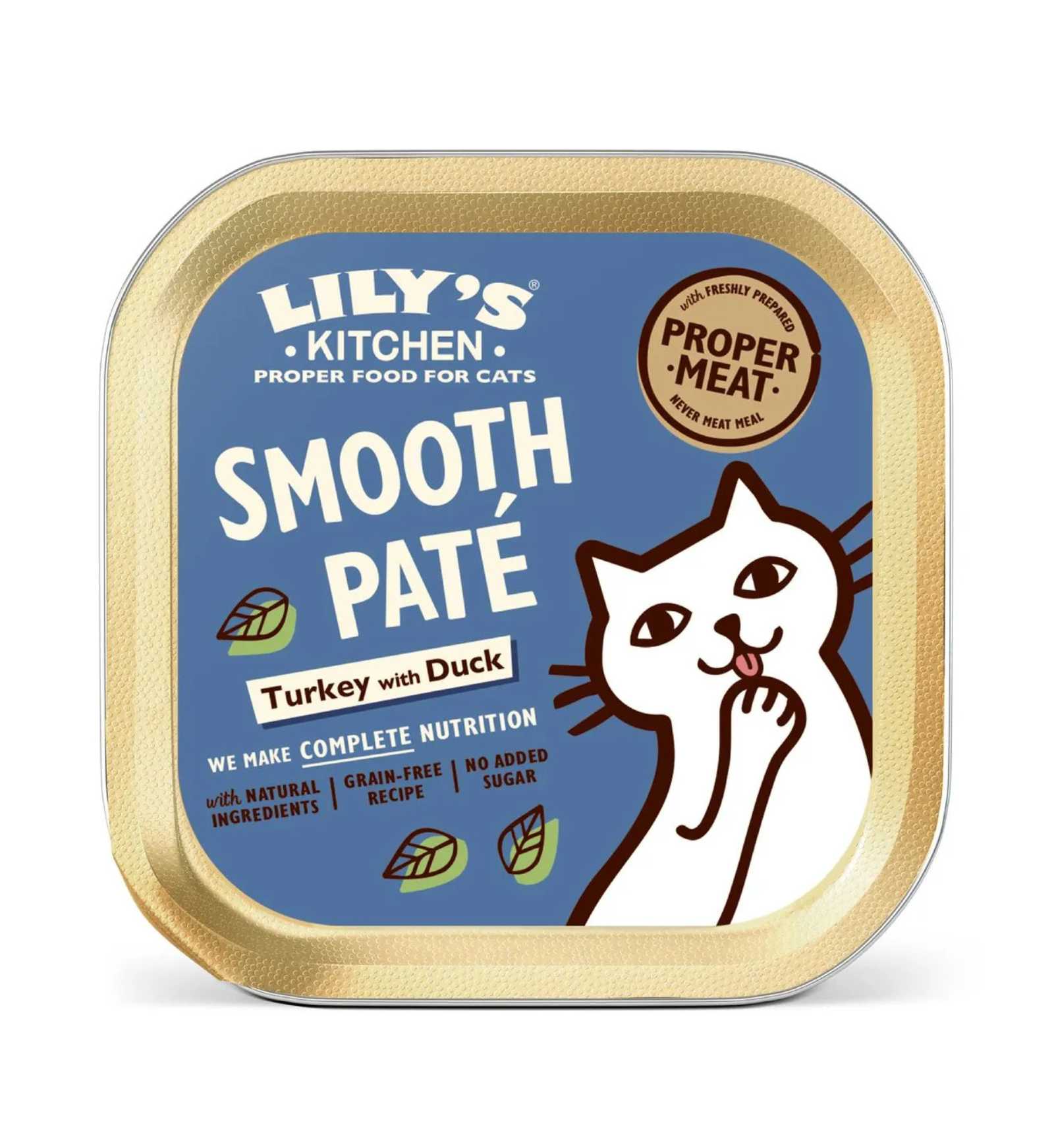 LILY'S KITCHEN GATTO ADULT SMOOTH PATE' TACCHINO E ANATRA DA 85 GR IN VASCHETTA