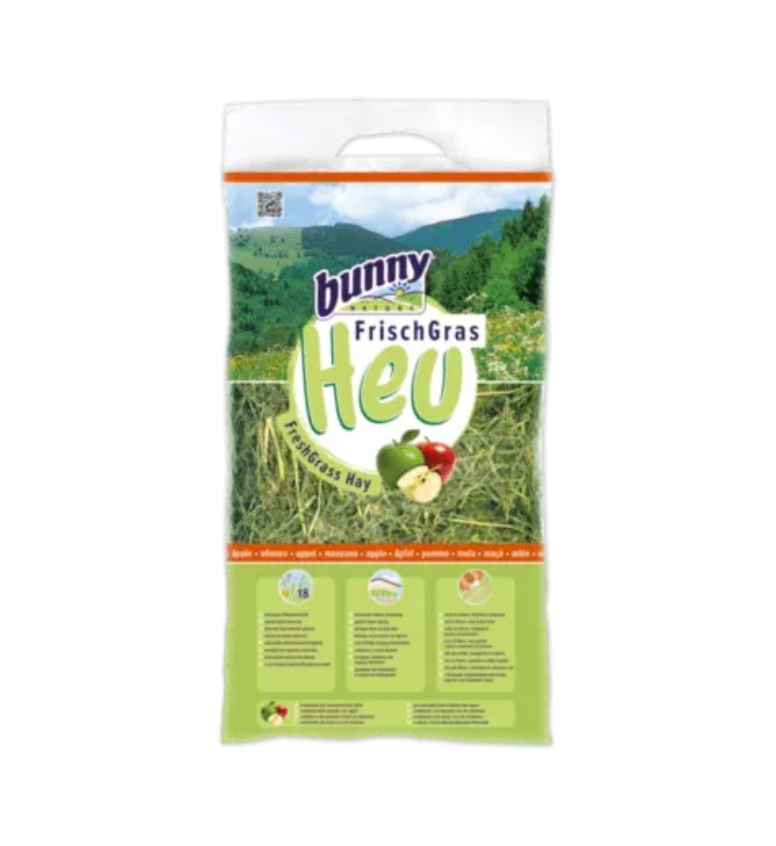 BUNNY RODITORI FIENO FRESCO CON MELE DA 500 GR