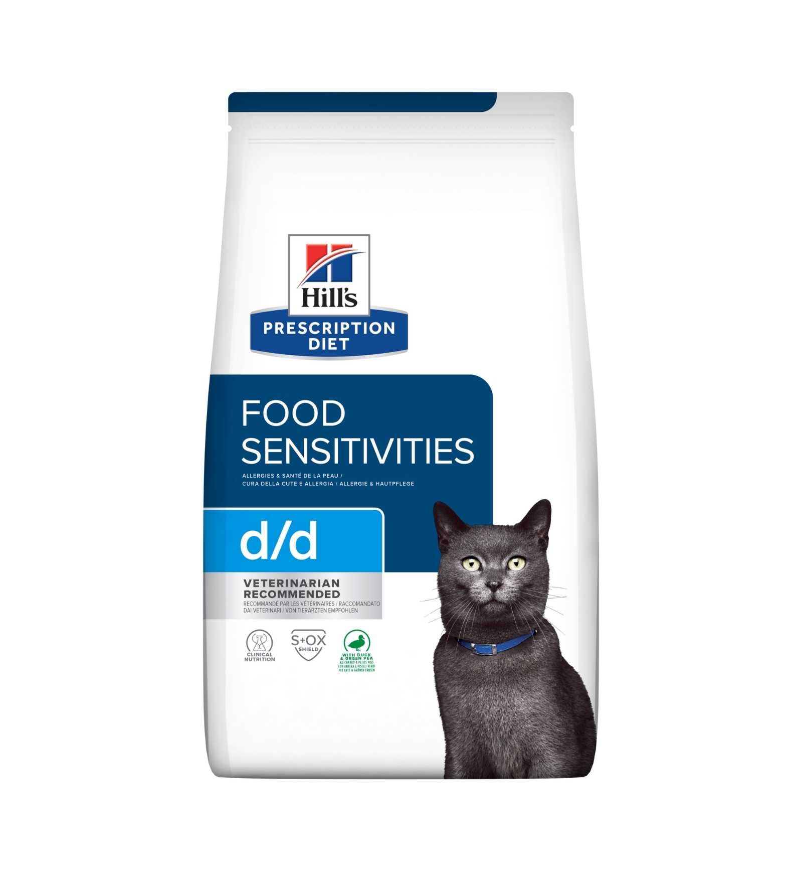 HILL'S PRESCRIPTION DIET GATTO D/D ANATRA E PISELLI DA 1,5 KG