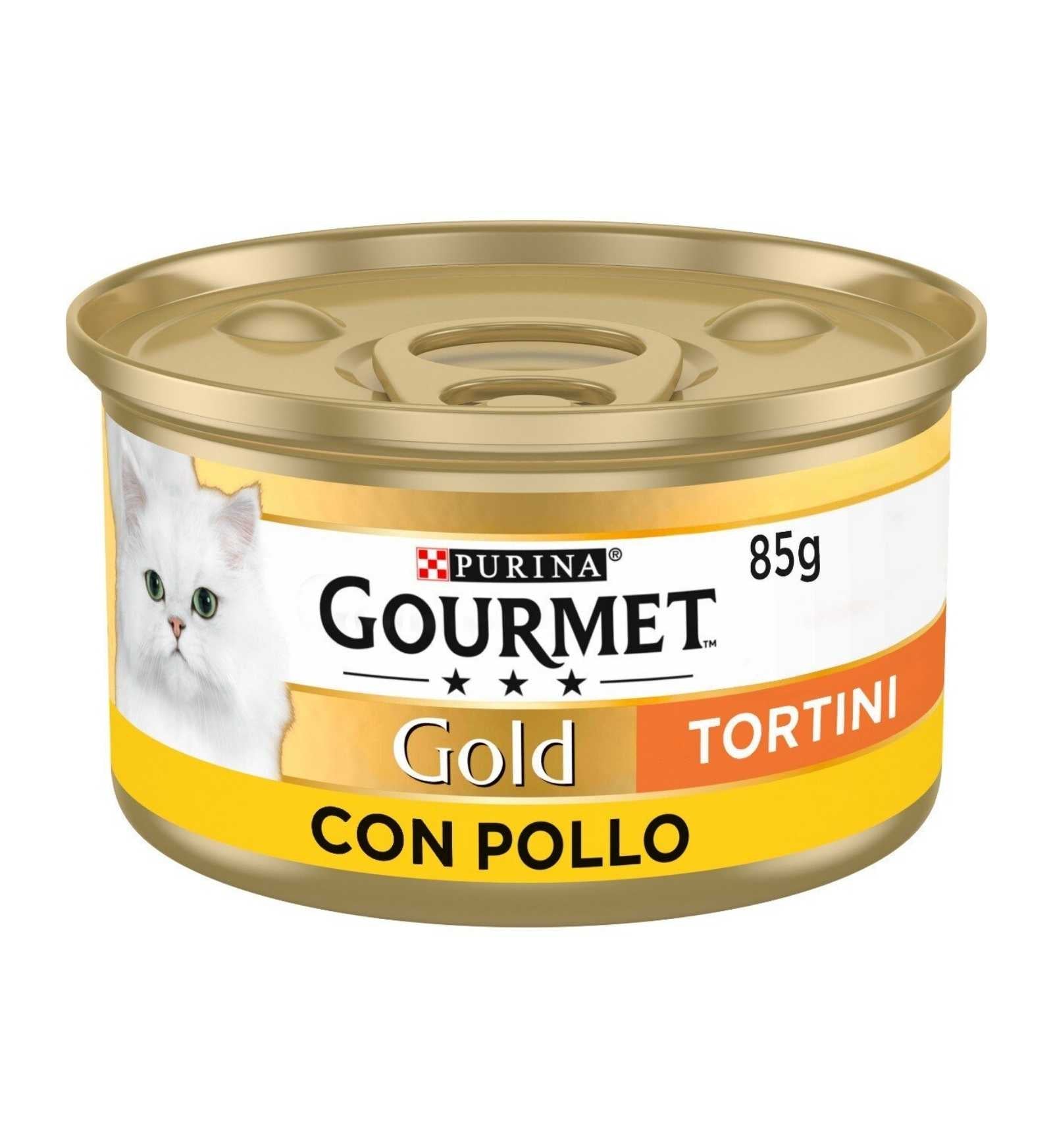 PURINA GOURMET GOLD GATTO TORTINI AL POLLO DA 85 GR IN LATTINA