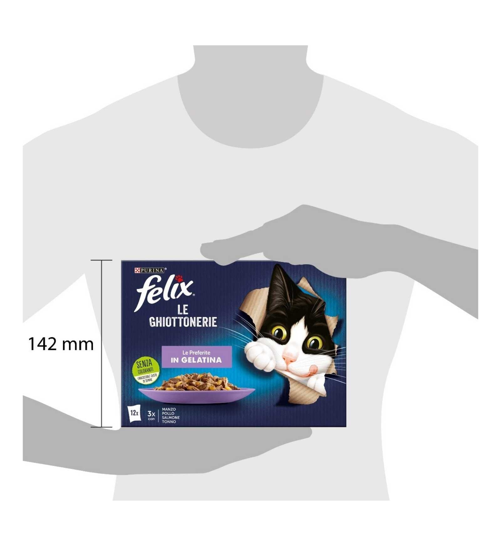 PURINA FELIX AGAIL GATTO GHIOTTONERIE PREFERITE 12 BUSTE DA 85 GR