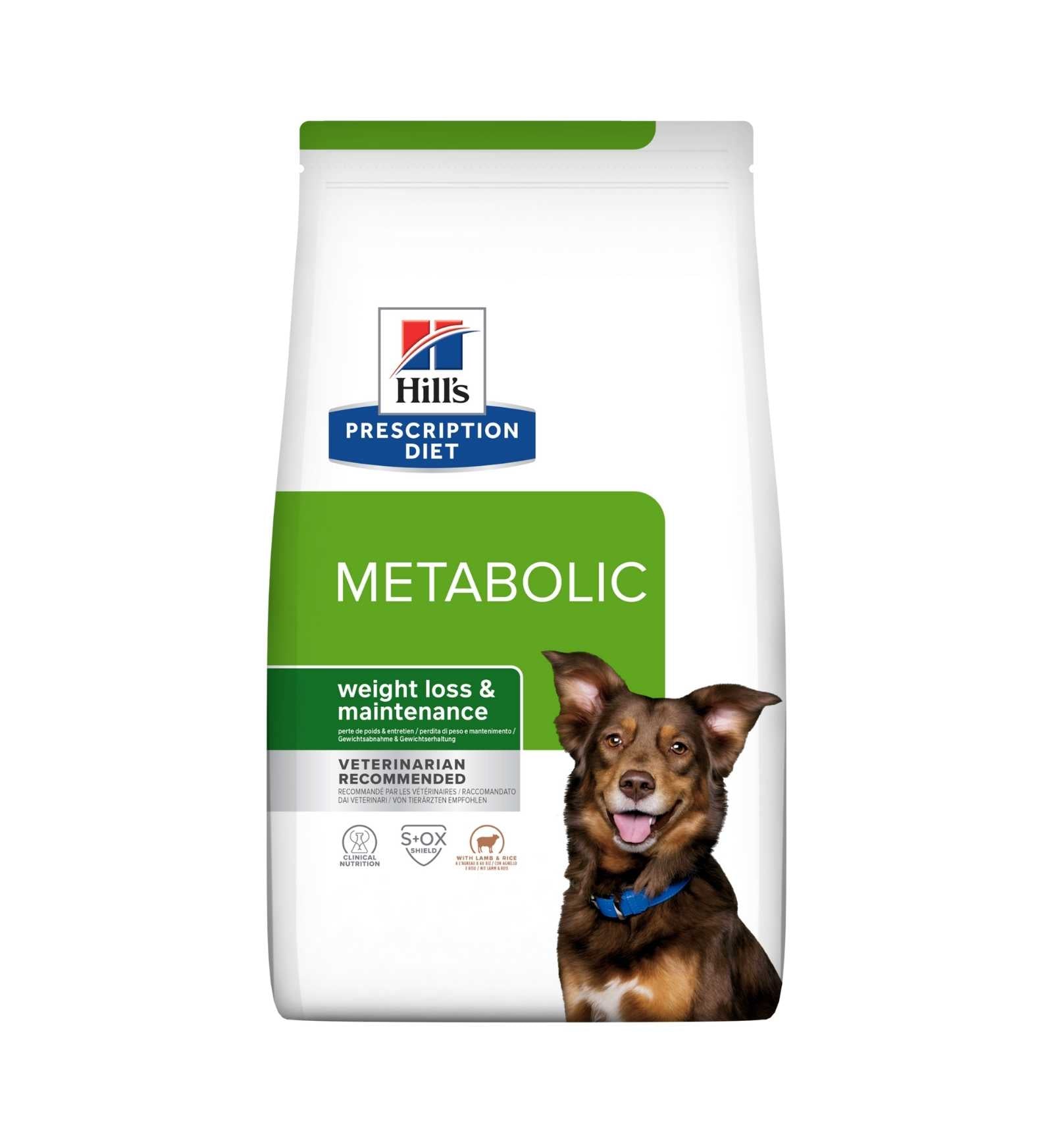 HILL'S PRESCRIPTION DIET CANE METABOLIC WEIGHT LOSS & MAINTENANCE AGNELLO E RISO