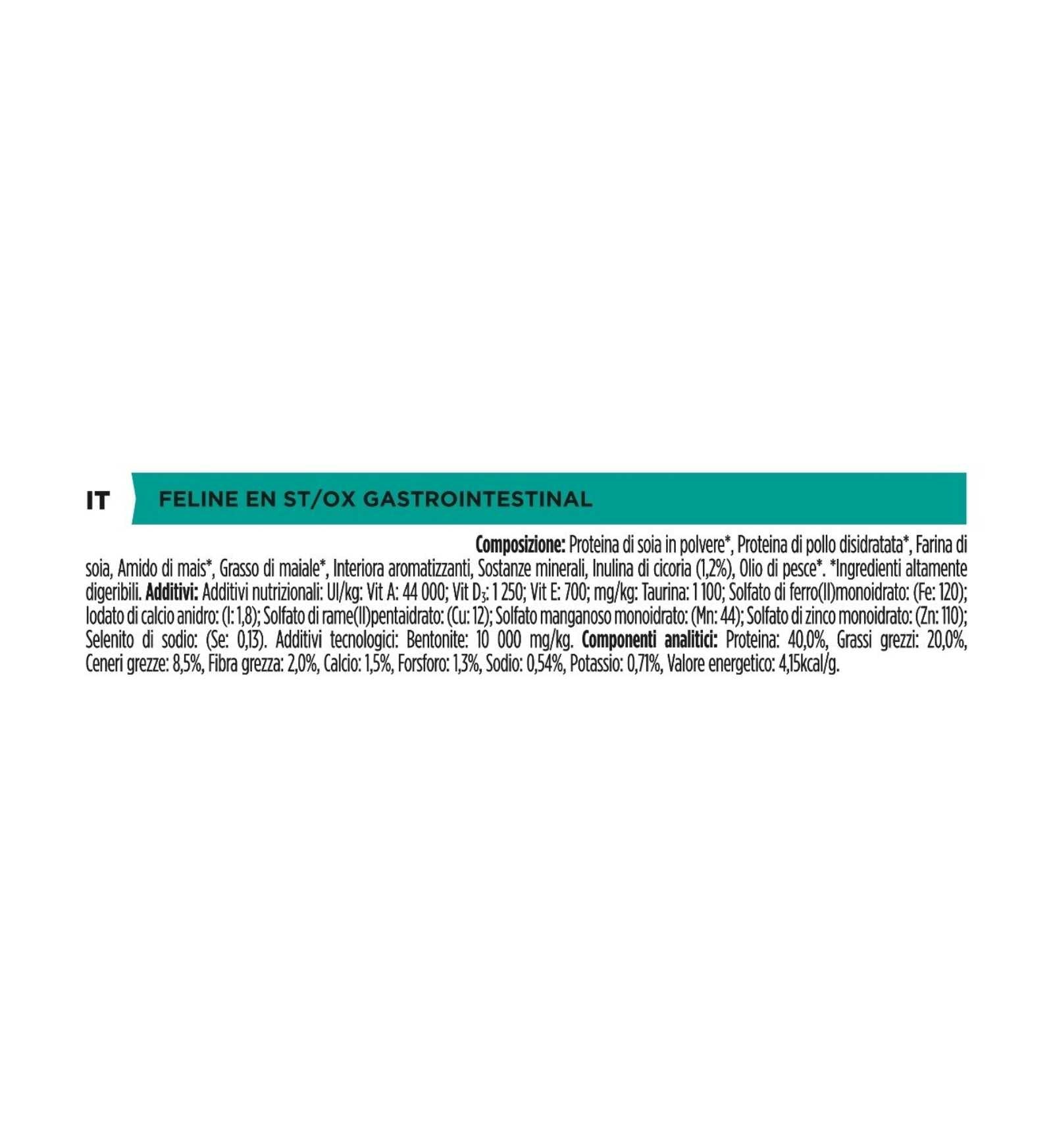 PURINA VETERINARY DIET GATTO EN GASTROINTESTINAL