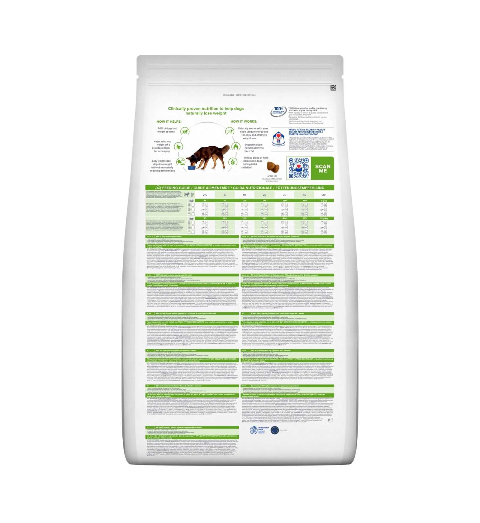 HILL'S PRESCRIPTION DIET CANE METABOLIC WEIGHT LOSS & MAINTENANCE AGNELLO E RISO