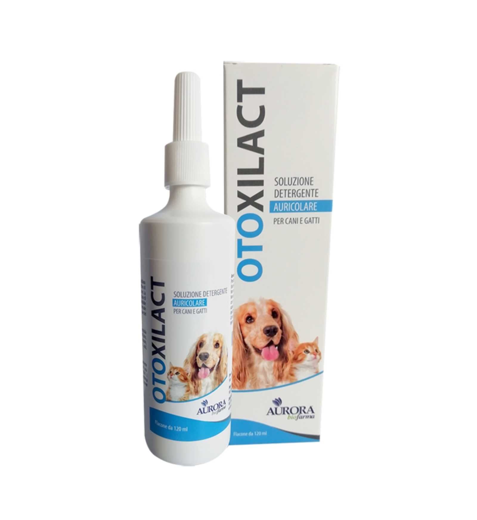 AURORA BIOFARMA CANE E GATTO OTOXILACT SOLUZIONE DETERGENTE AURICOLARE DA 120 ML