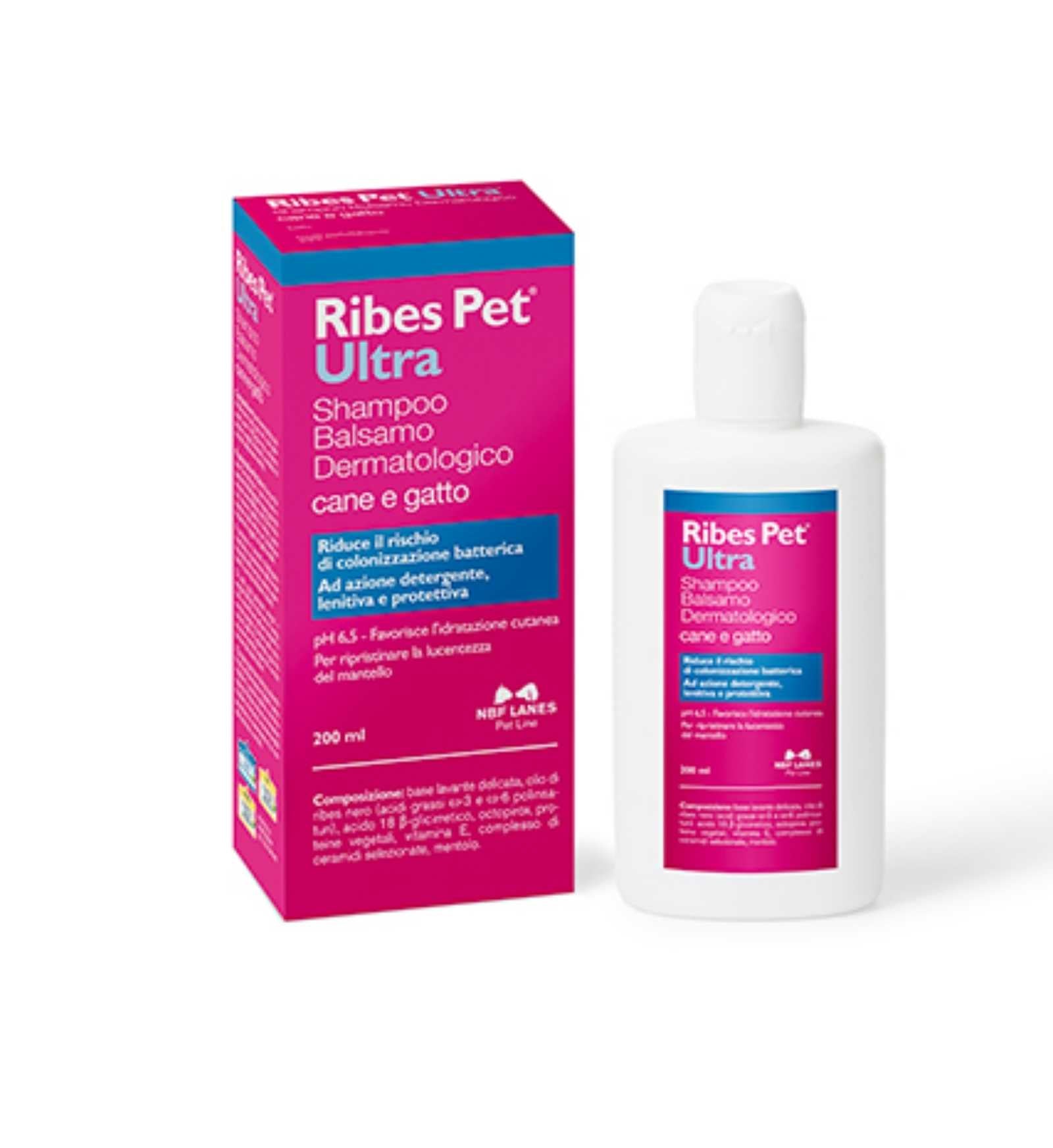 NBF LANES CANE E GATTO RIBES PET ULTRA SHAMPOO & BALSAMO DA 200 ML