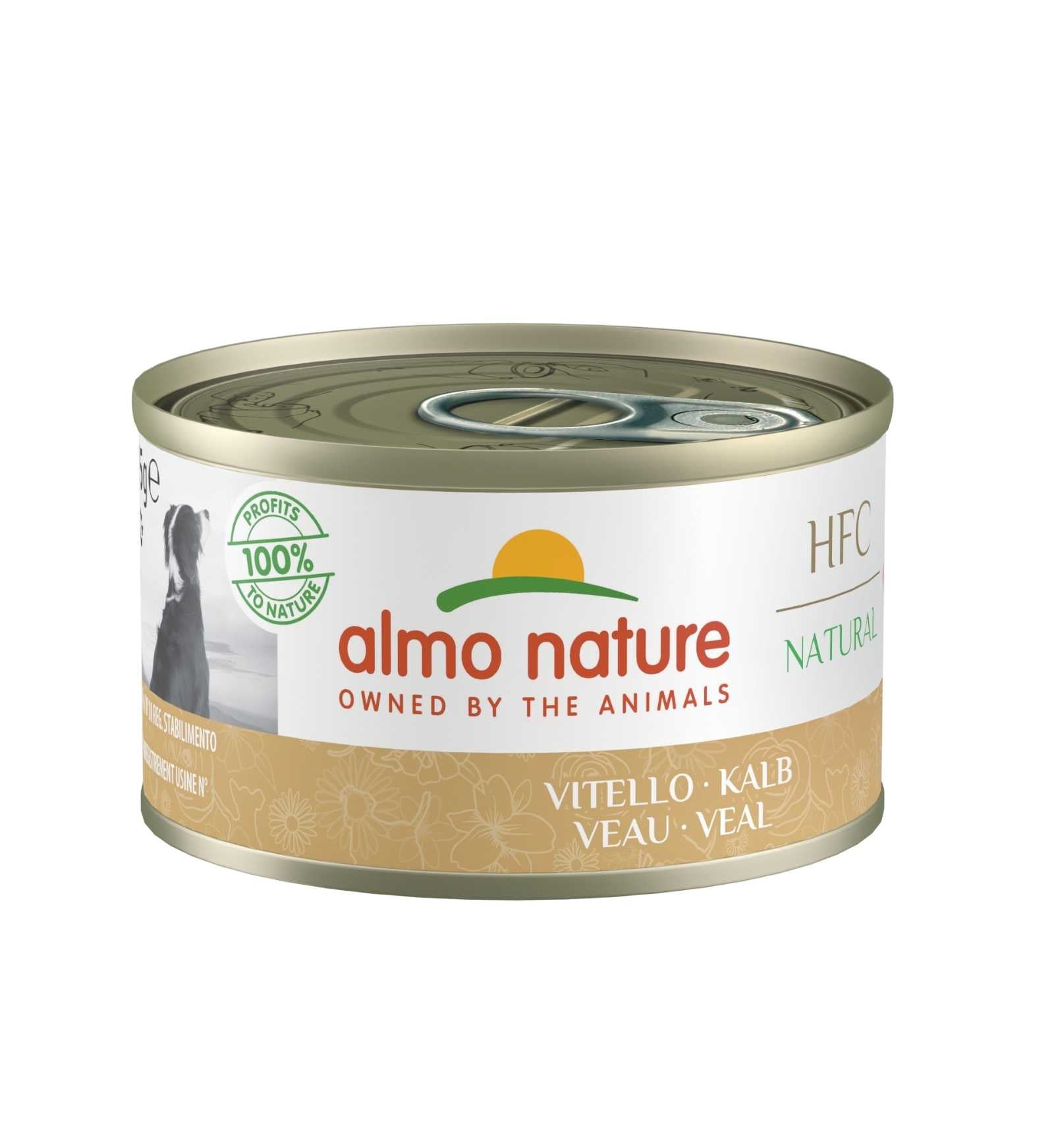 ALMO NATURE CANE CLASSIC CON VITELLO DA 95 GR IN LATTINA