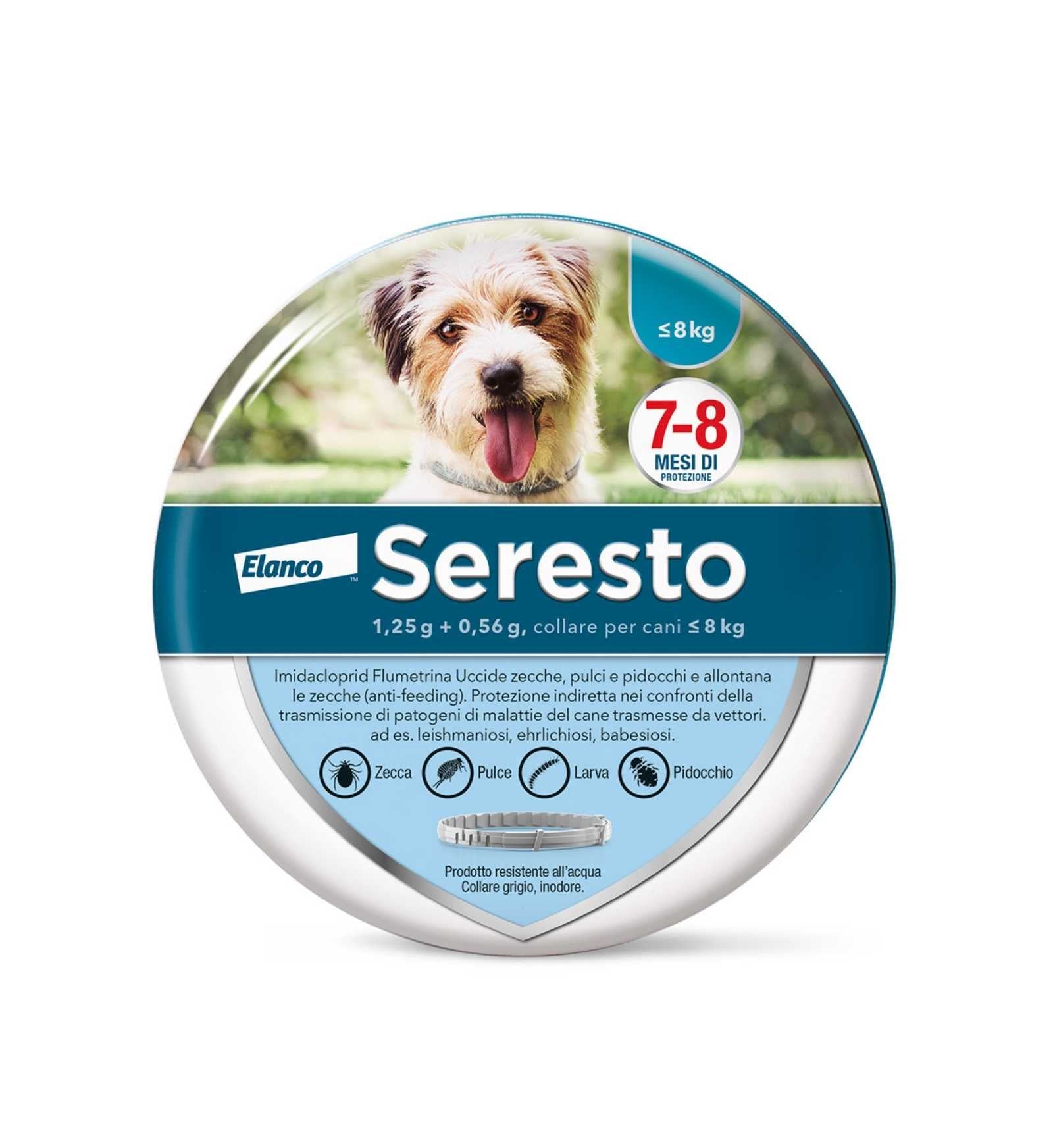 ELANCO CANE SERESTO COLLARE ANTIPARASSITARIO FINO A 8 KG