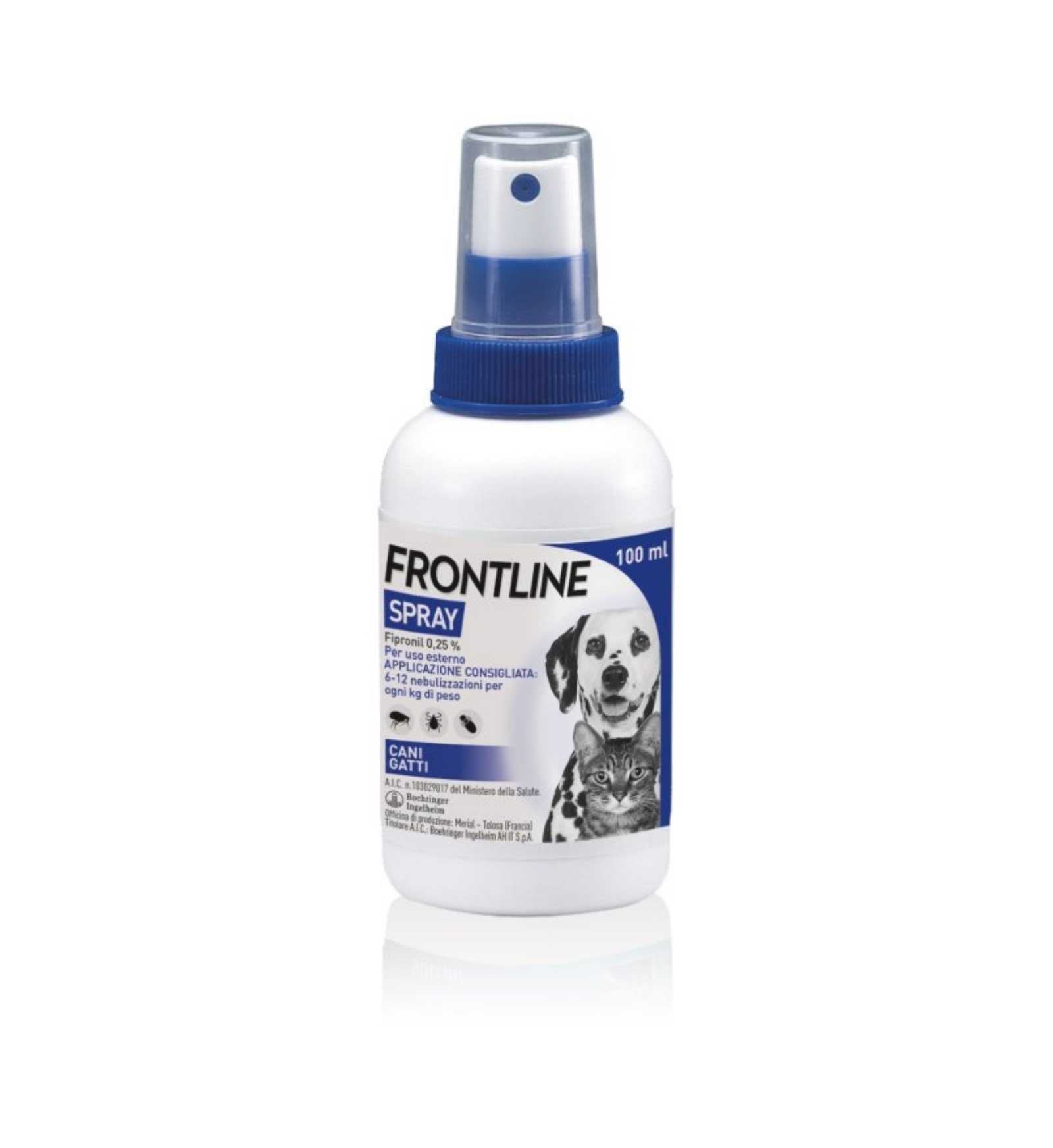 FRONTLINE SPRAY CANE E GATTO ANTIPRARASSITARIO DA 100 ML
