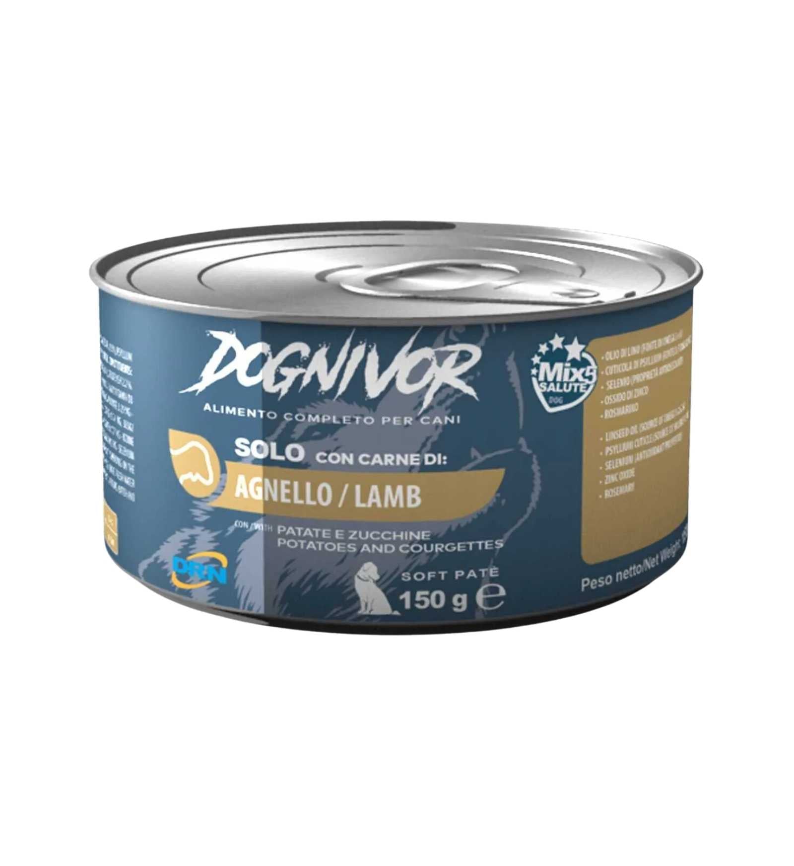 DRN CANE DOGNIVOR MORBIDO PATE' AGNELLO CON PATATE E ZUCCHINE