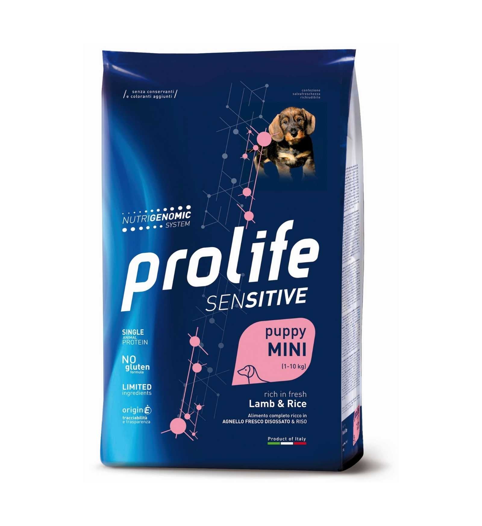 PROLIFE CANE PUPPY MINI SENSITIVE AGNELLO E RISO DA 2 KG