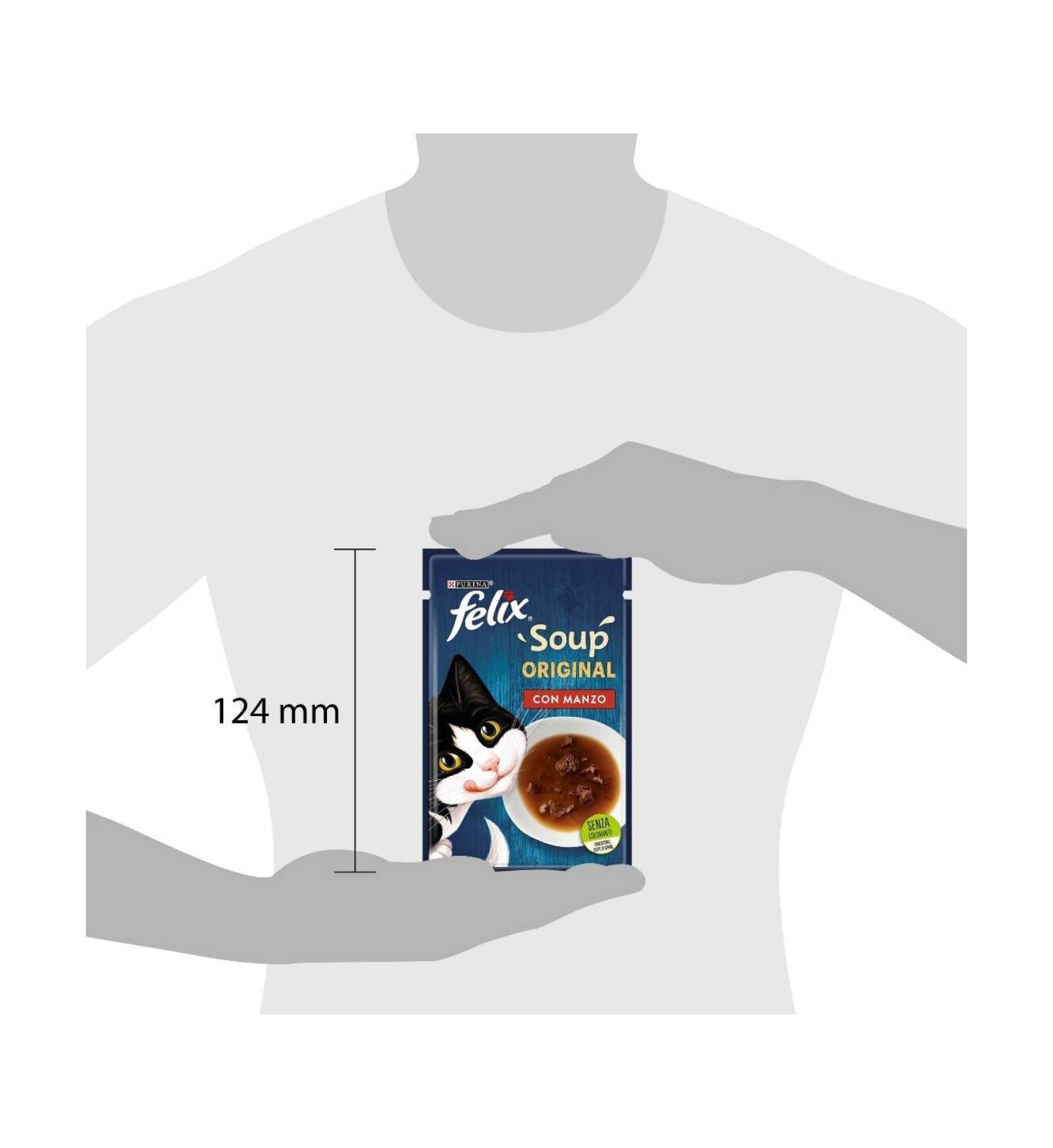 PURINA GATTO FELIX SOUP CON MANZO DA 48 G
