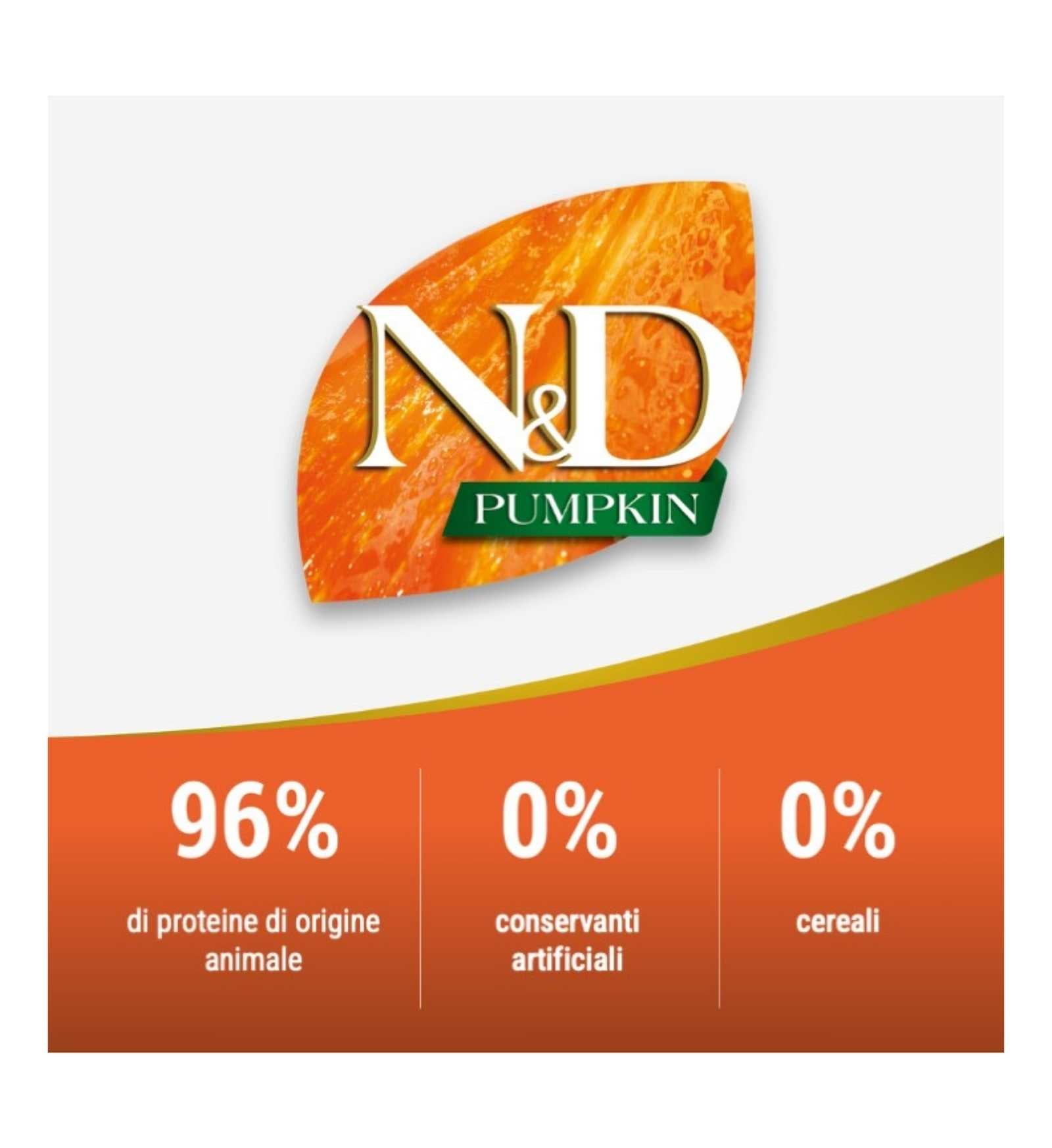 FARMINA N&D PUMPKIN GATTO NEUTERED GRAIN FREE ADULT QUAGLIA ZUCCA E MELOGRANO