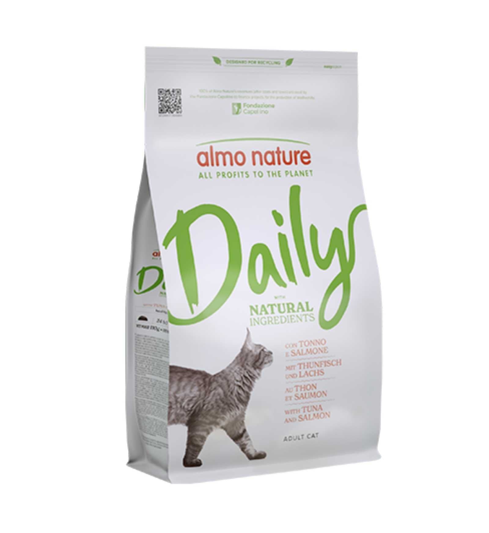 ALMO NATURE GATTO ADULT DAILY MAINTENANCE TONNO E SALMONE DA 1,2 KG