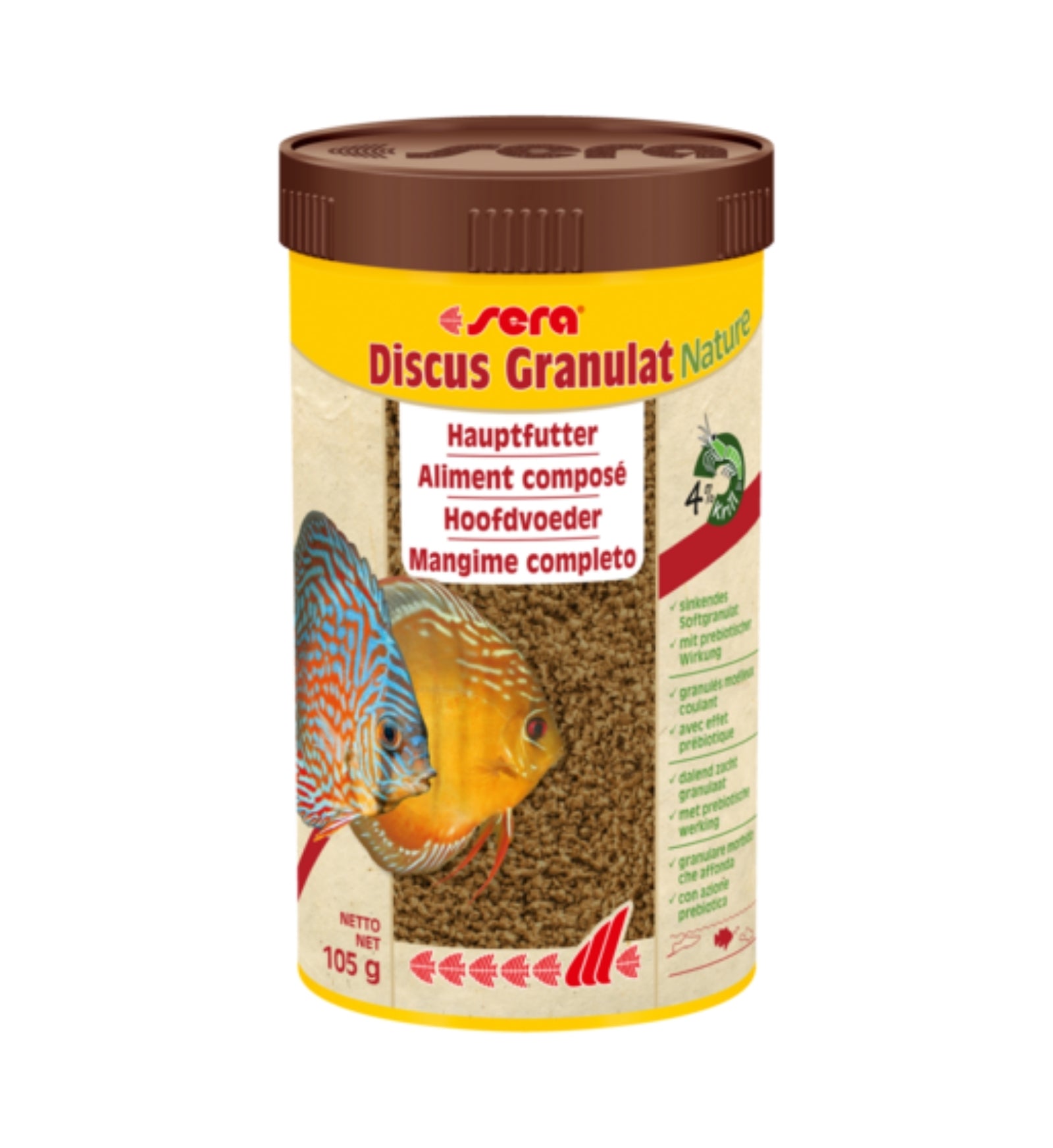 SERA PESCI DISCUS GRANULAT NATURE 250 ML 116G
