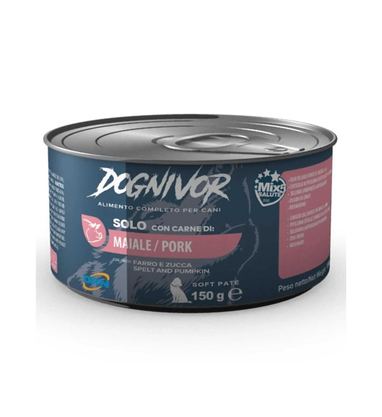 DRN CANE DOGNIVOR MORBIDO PATE' MAIALE CON FARRO E ZUCCA