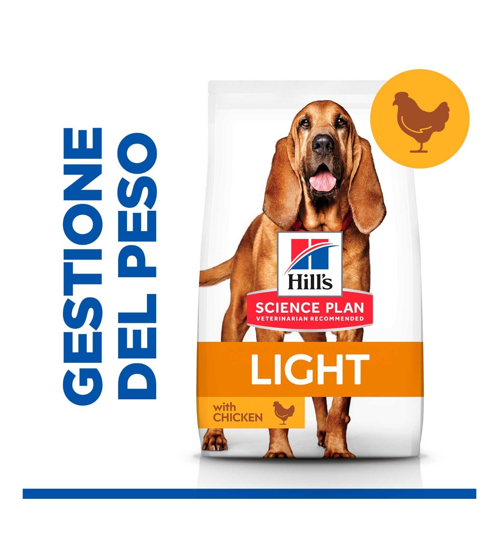 HILL'S SCIENCE PLAN CANE MATURE MEDIUM LIGHT AL POLLO DA 14 KG