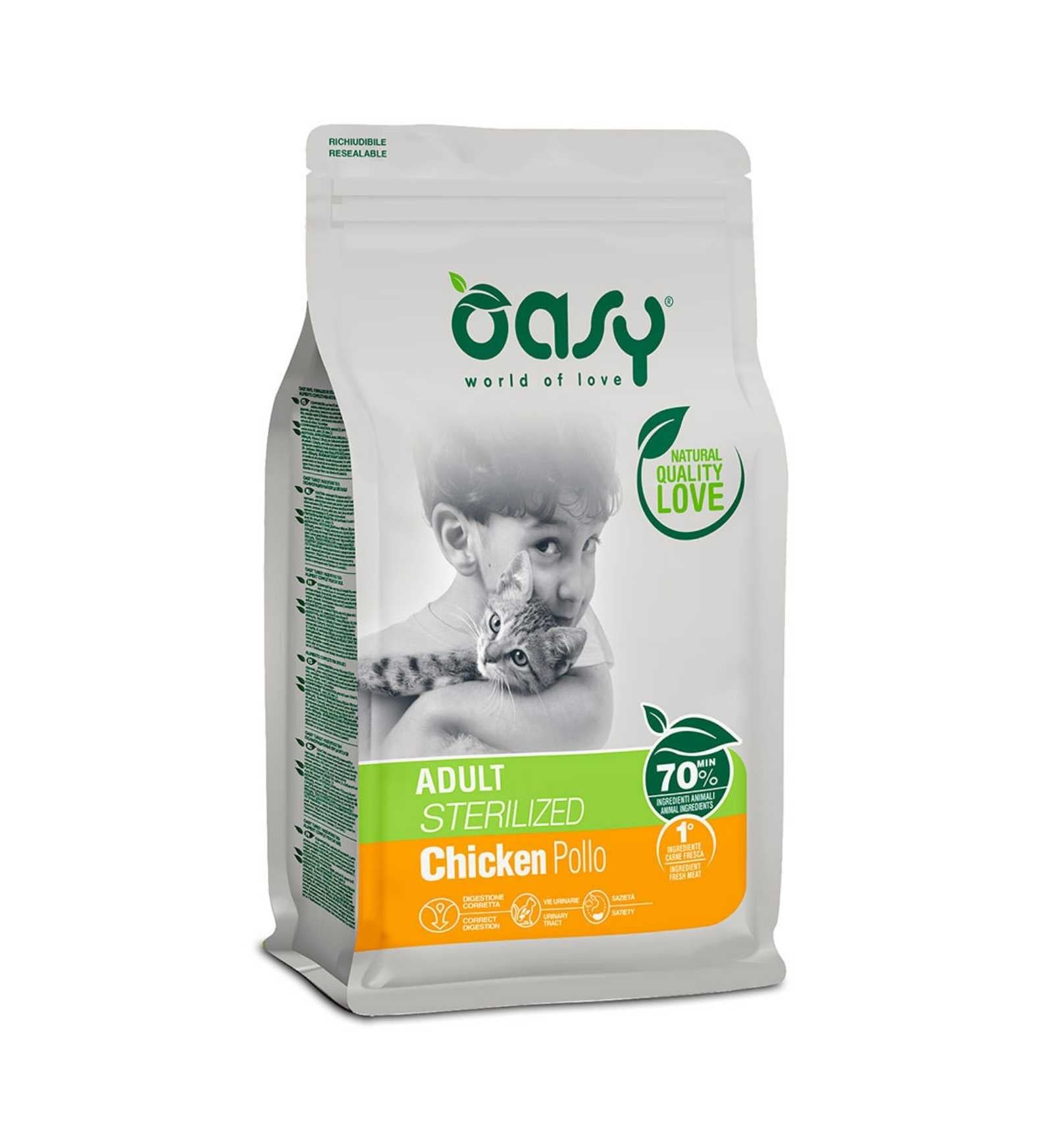 OASY GATTO ADULT STERILIZED POLLO