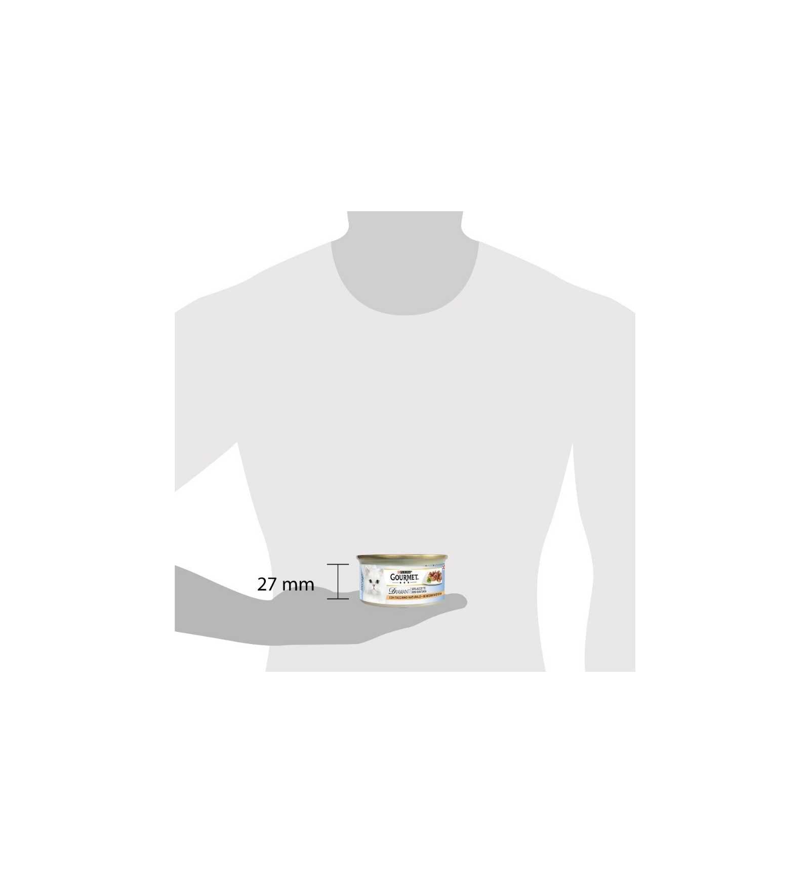 PURINA GOURMET DIAMANT GATTO SFILACCETTI CON TACCHINO DA 85 GR IN LATTINA