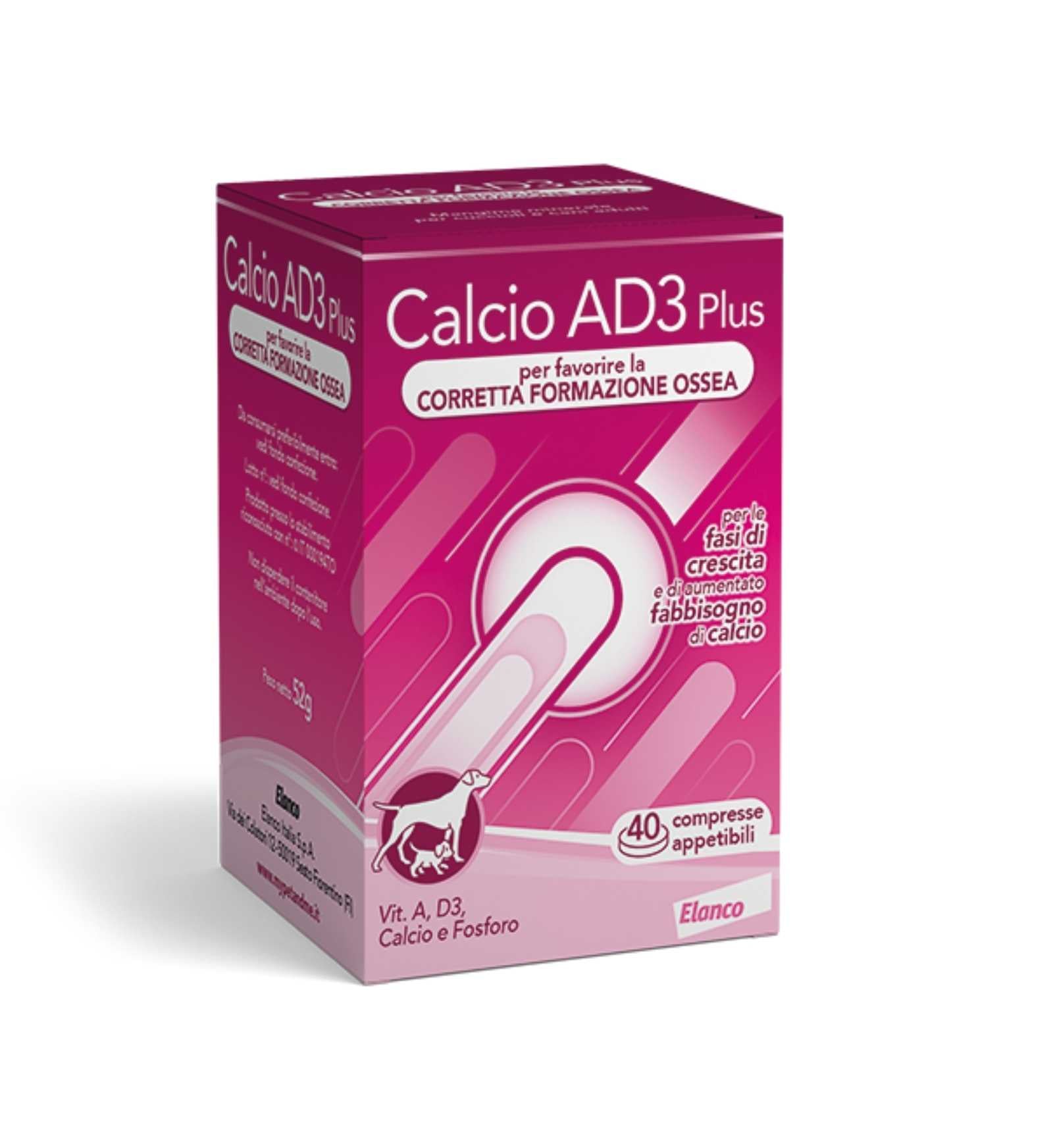 BAYER CANE CALCIO AD3 TABS 40 COMPRESSE DA 48 GR
