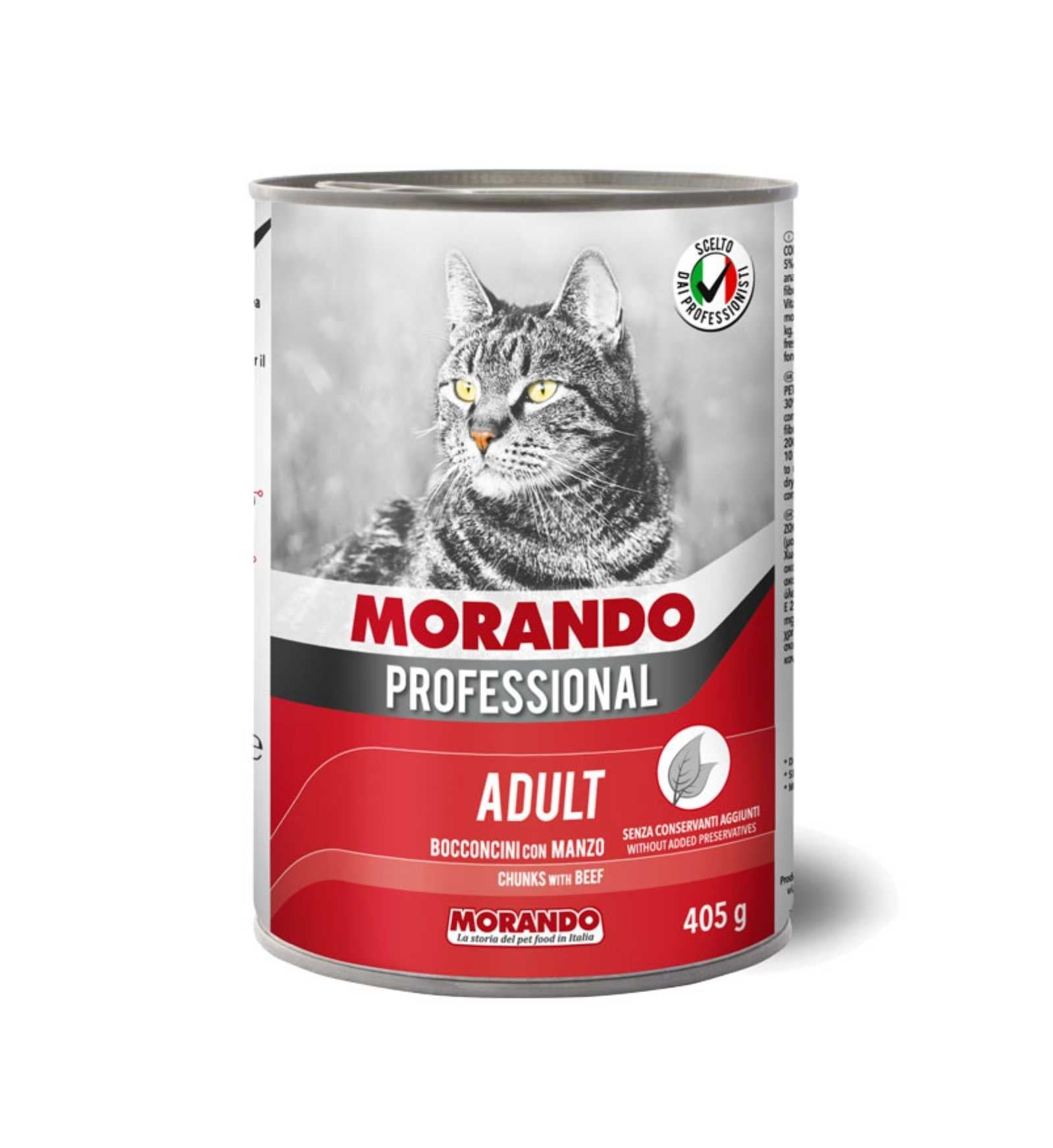 MORANDO MIGLIOR GATTO PROFESSIONAL BOCCONCINI CON MANZO DA 405 GR IN LATTINA