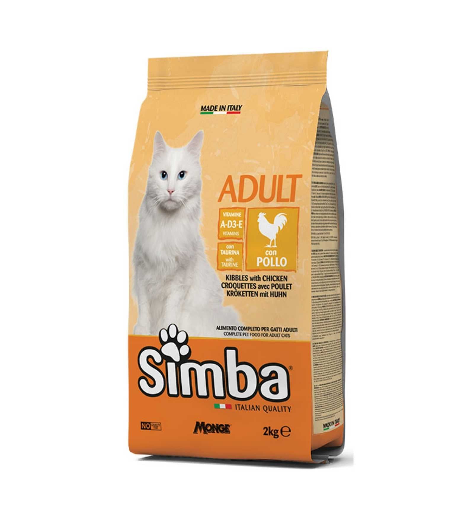 MONGE GATTO SIMBA AL POLLO DA 20 KG