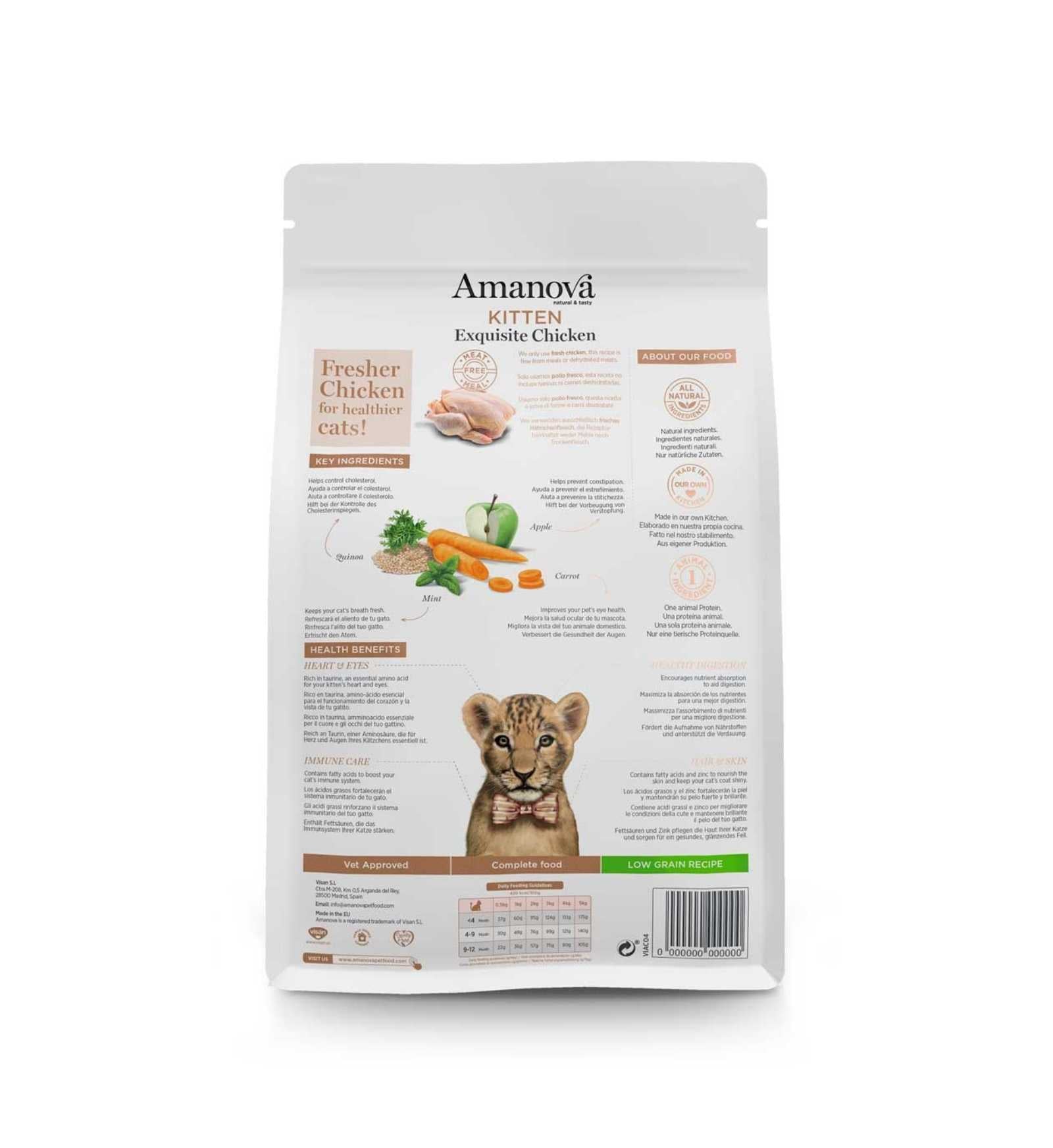 AMANOVA GATTO KITTEN EXQUISITE AL POLLO