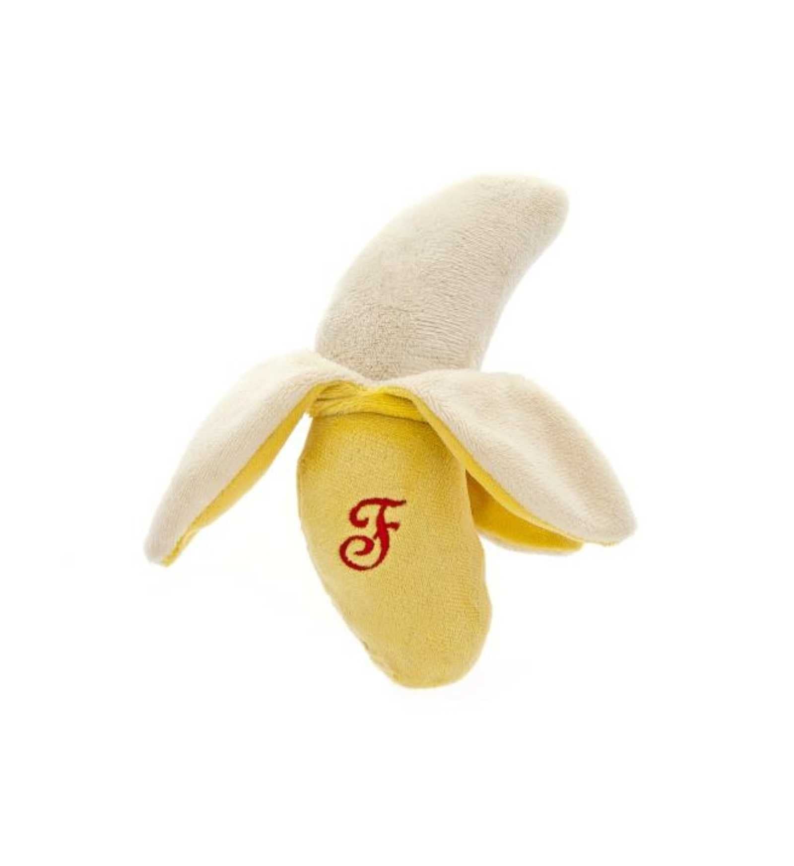 FERRIBIELLA CANE GIOCO BANANA TESSUTO E GOMMA 4 x 4 x 15 CM
