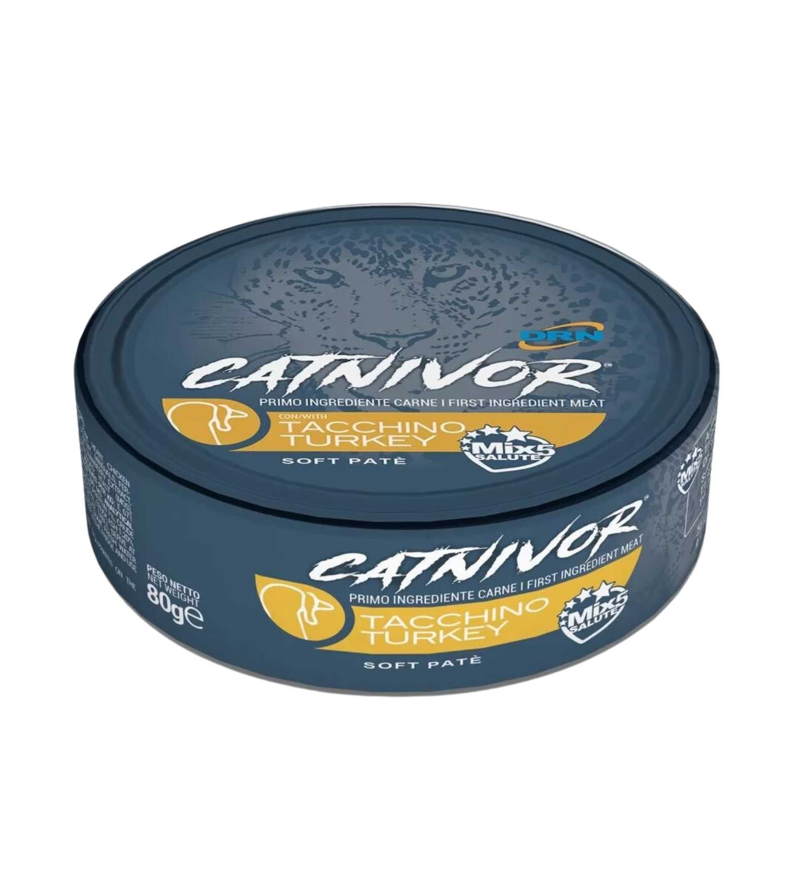 DRN GATTO CATNIVOR MORBIDO PATE' CON TACCHINO DA 80 GR