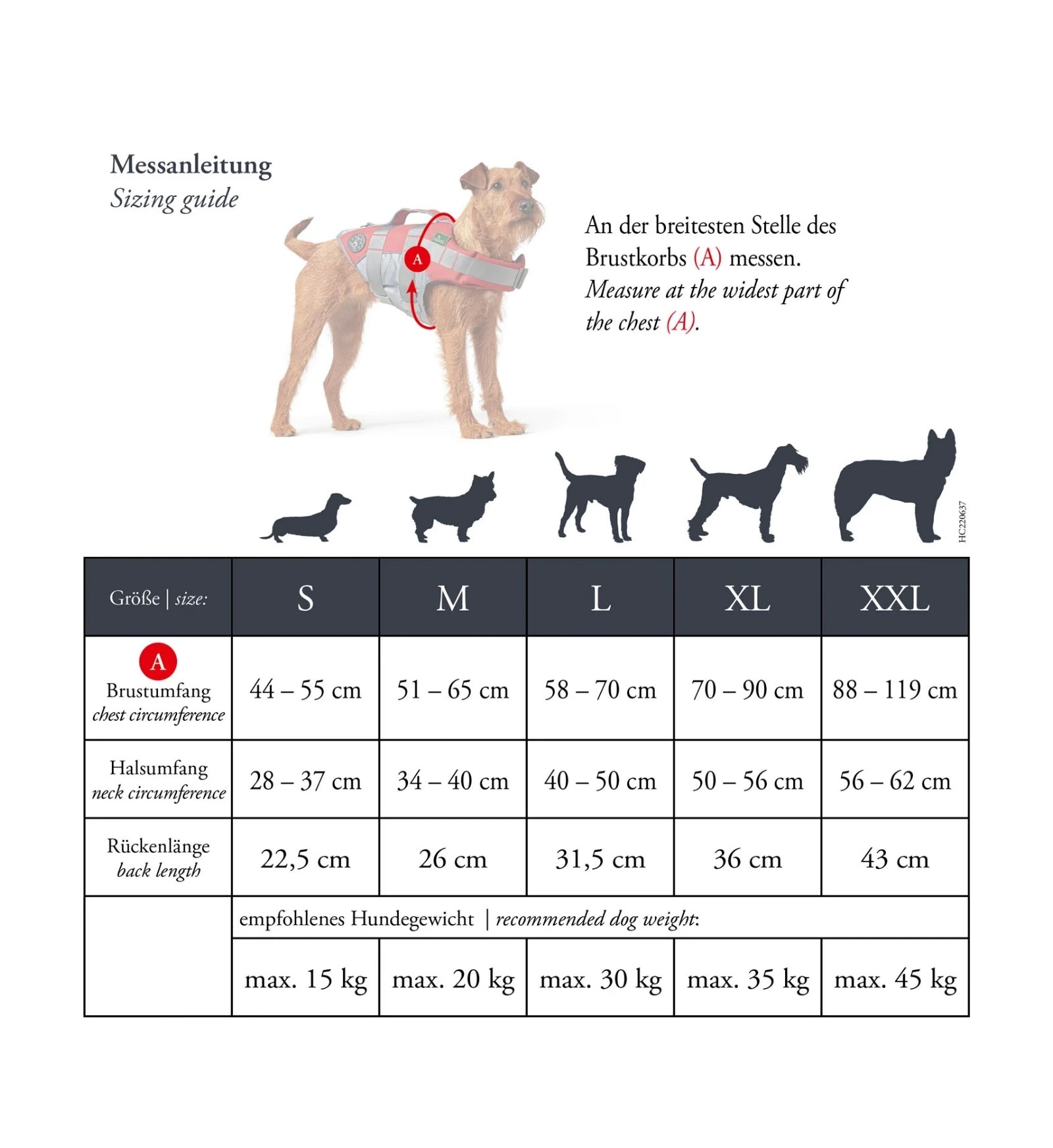 DOG LIFE JACKET M 52-63CM ROSSO