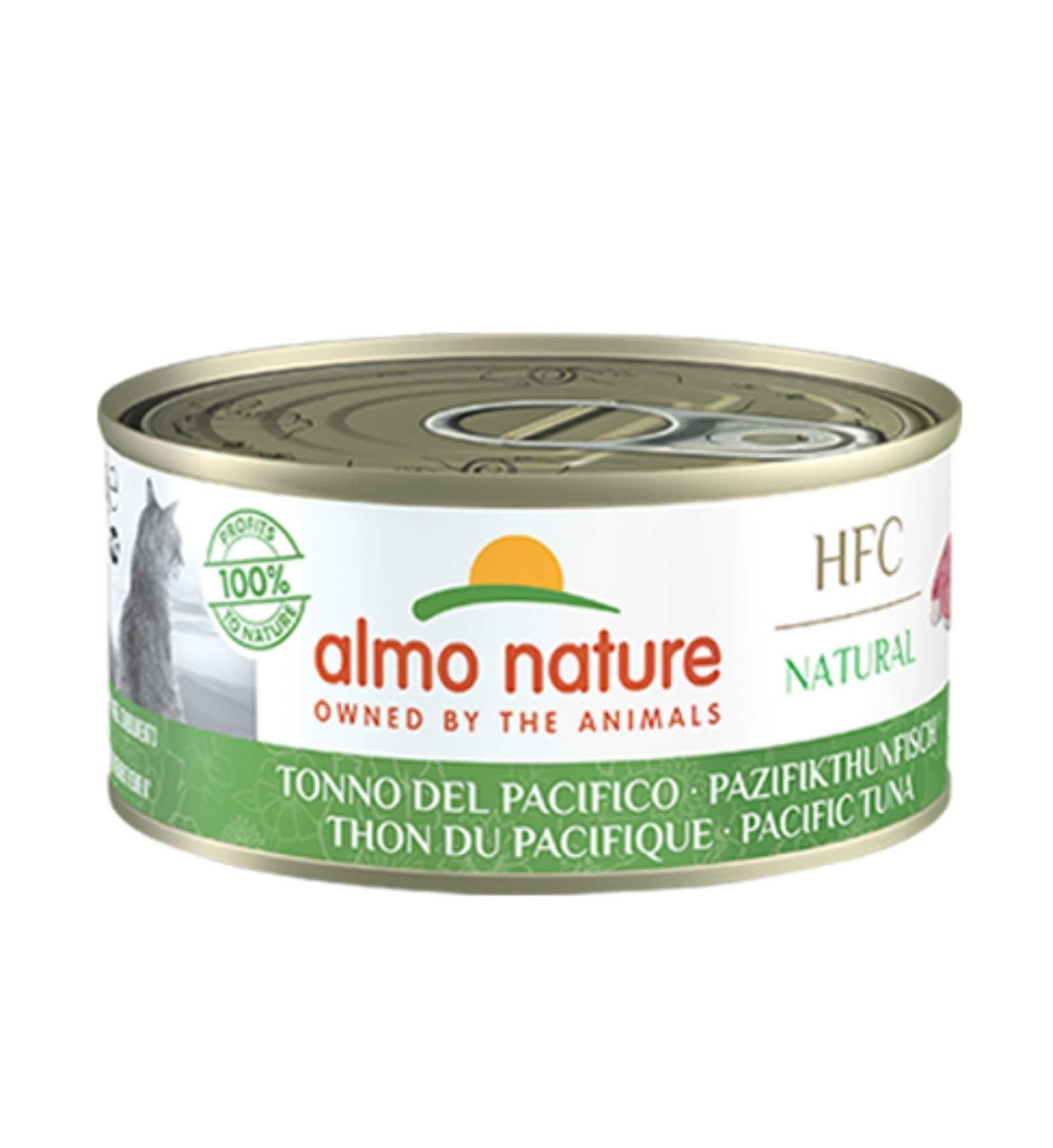 ALMO NATURE GATTO NATURAL CON TONNO DEL PACIFICO DA IN LATTINA