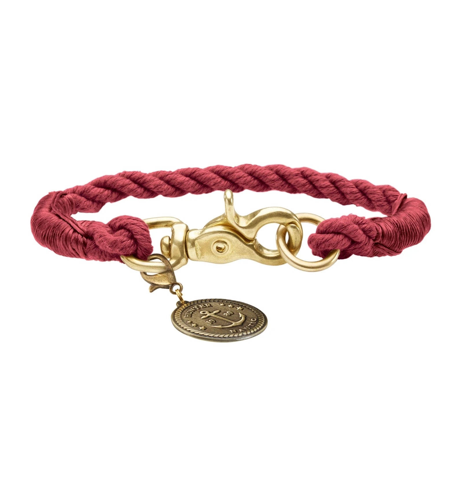 HUNTER CANE COLLARE LIST CORDA 50 BORDEAUX