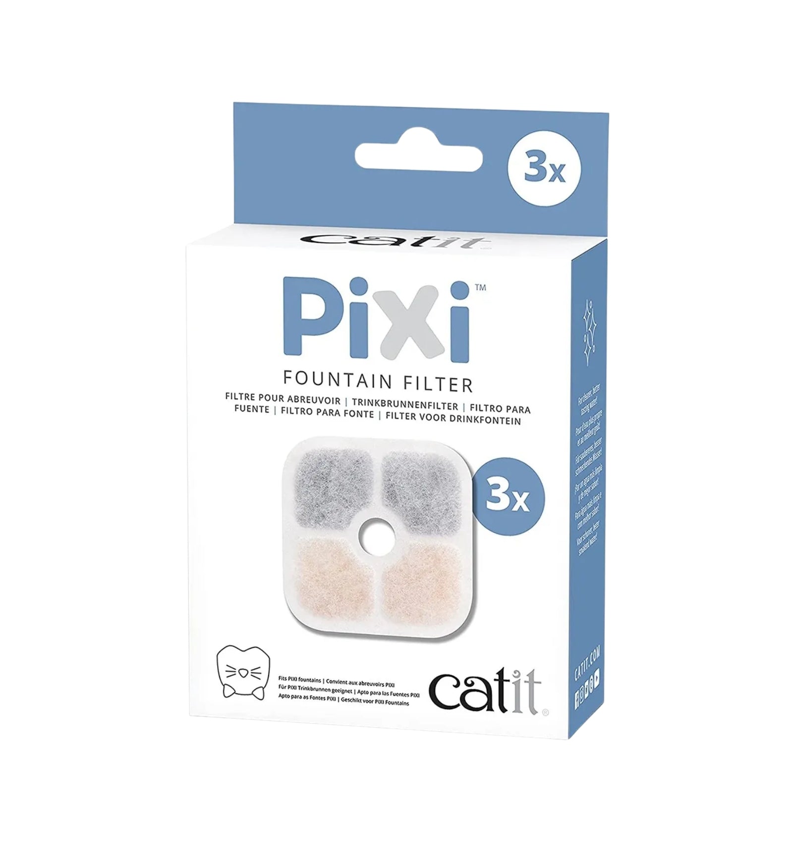 CATIT PIXI GATTO RICAMBIO FILTRI 3 PEZZI