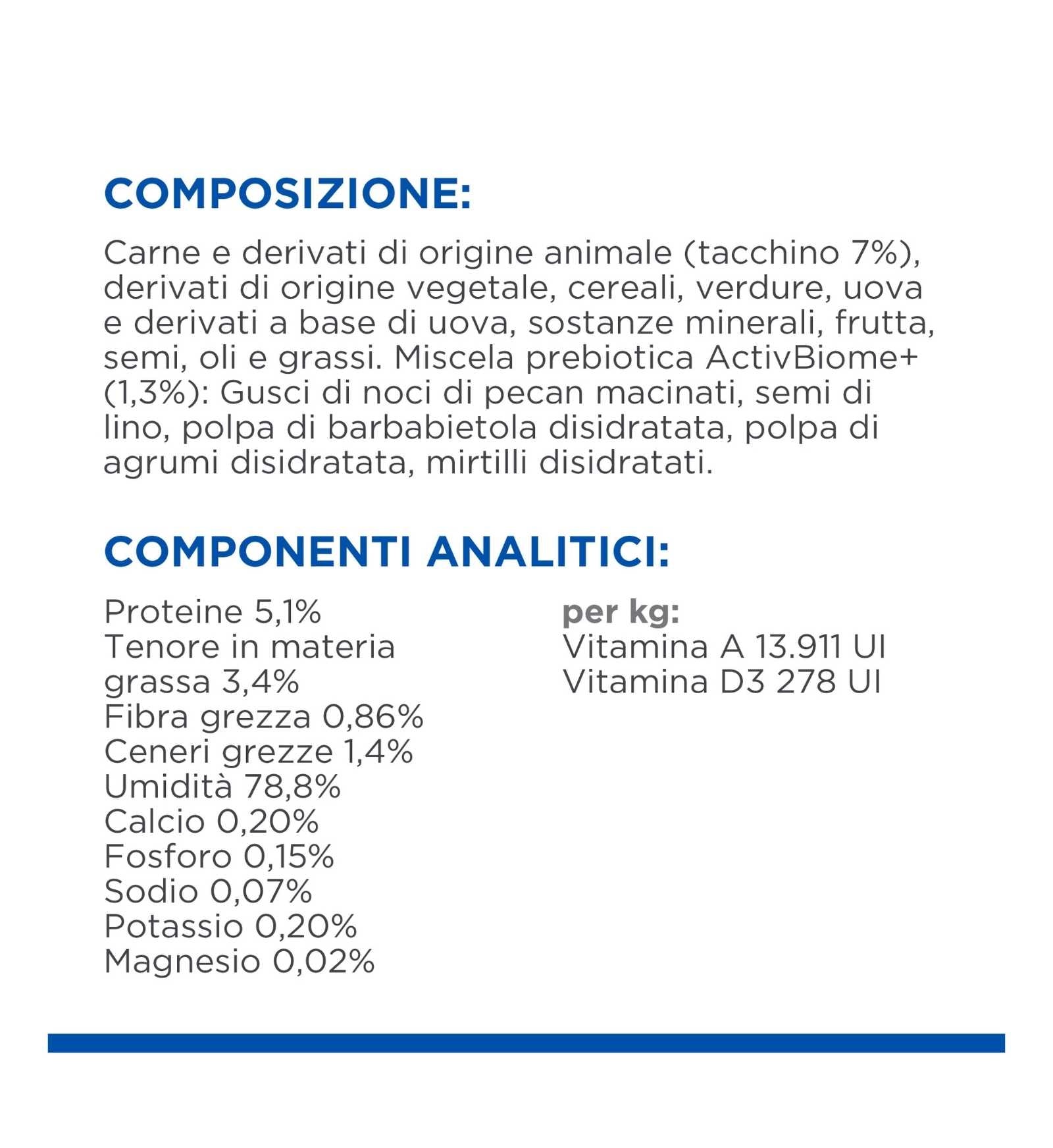 HILL'S SCIENCE PLAN CANE ADULT SMALL & MINI PERFECT DIGESTION MOUSSE AL TACCHINO DA 200 GR IN LATTINA