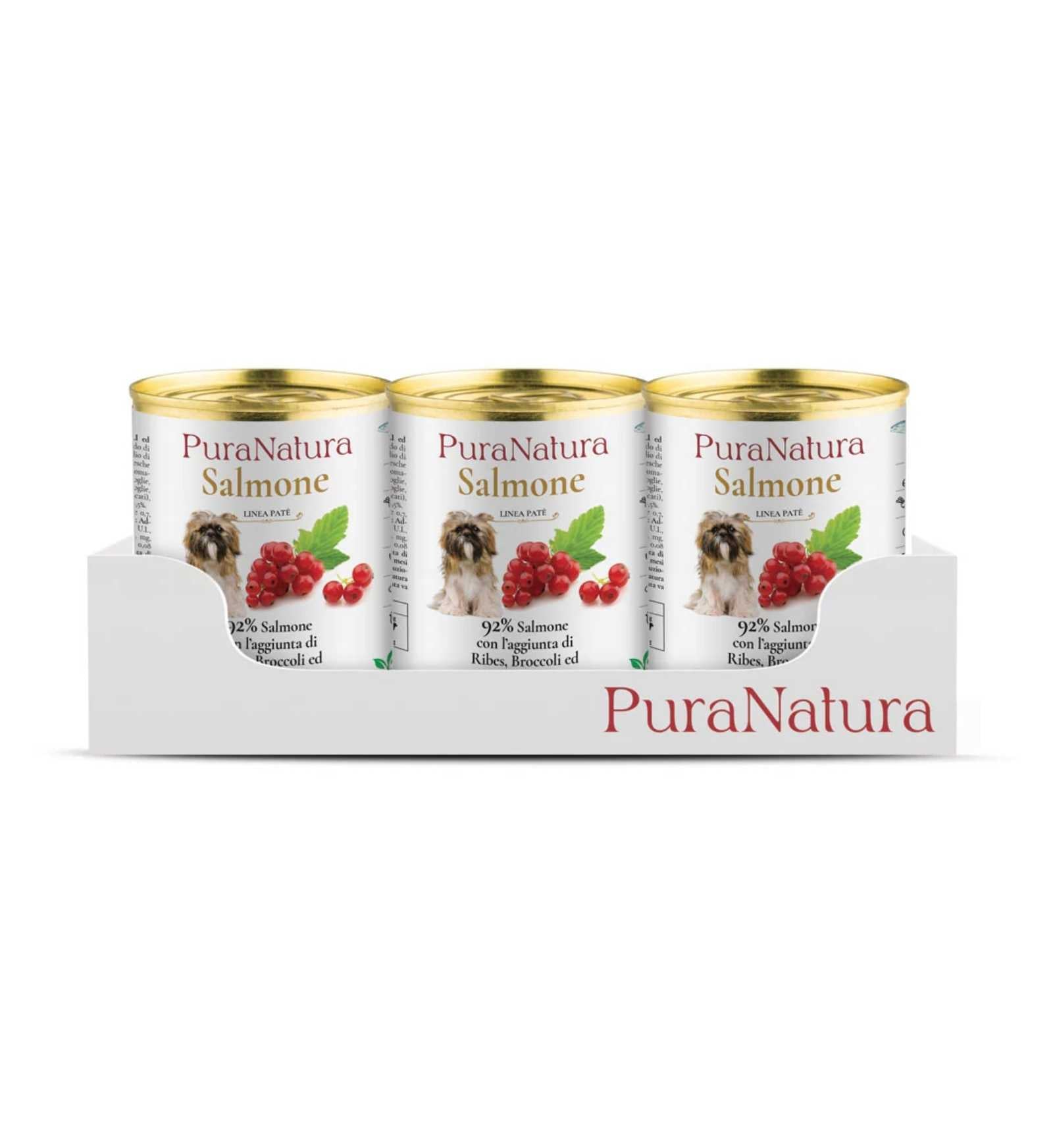 DALLA GRANA PURA NATURA CANE ADULT SALMONE E RIBES DA 400 GR IN LATTINA