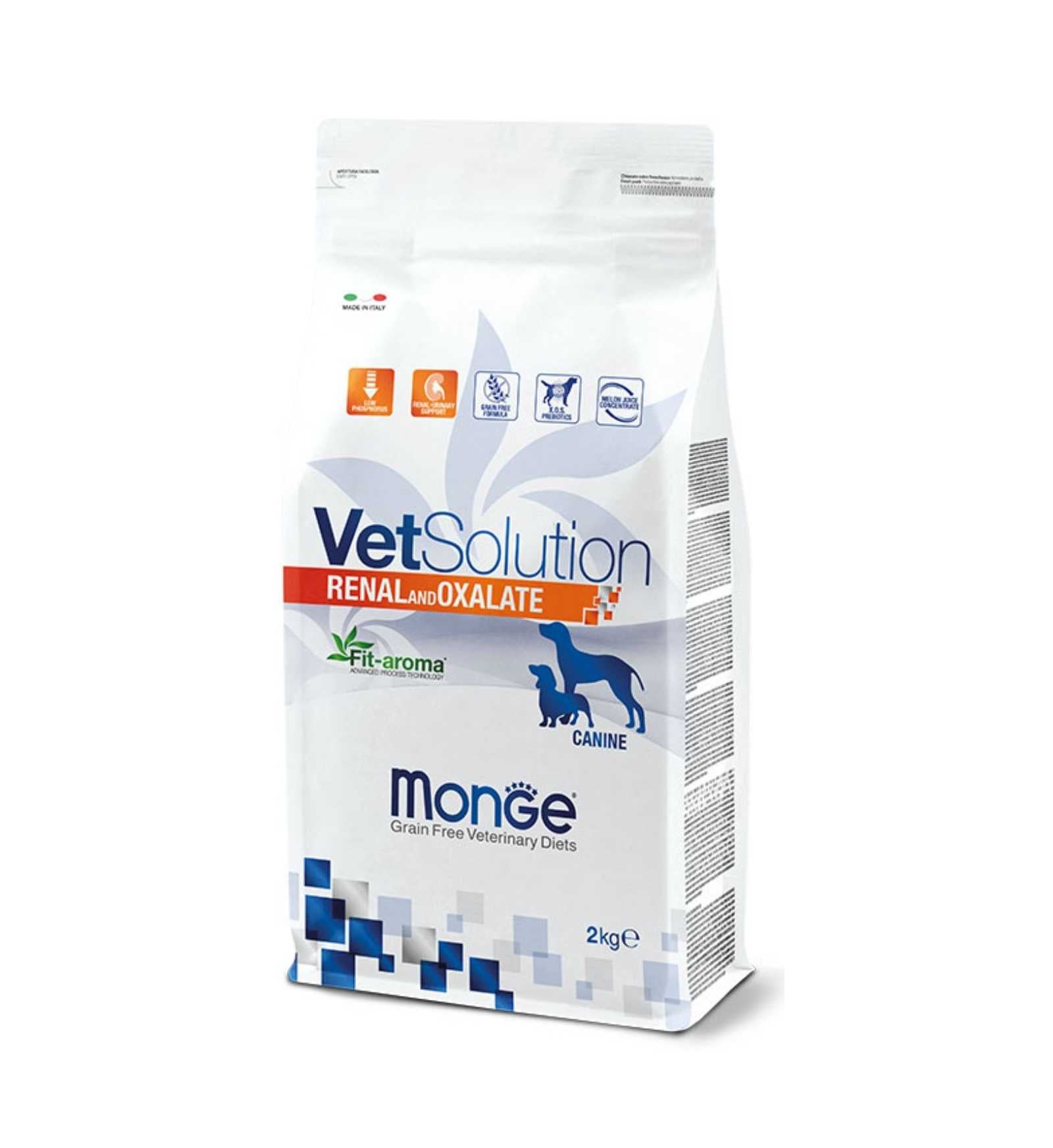 MONGE VETSOLUTION CANE GRAIN FREE VETERINARY DIET RENAL & OXALATE