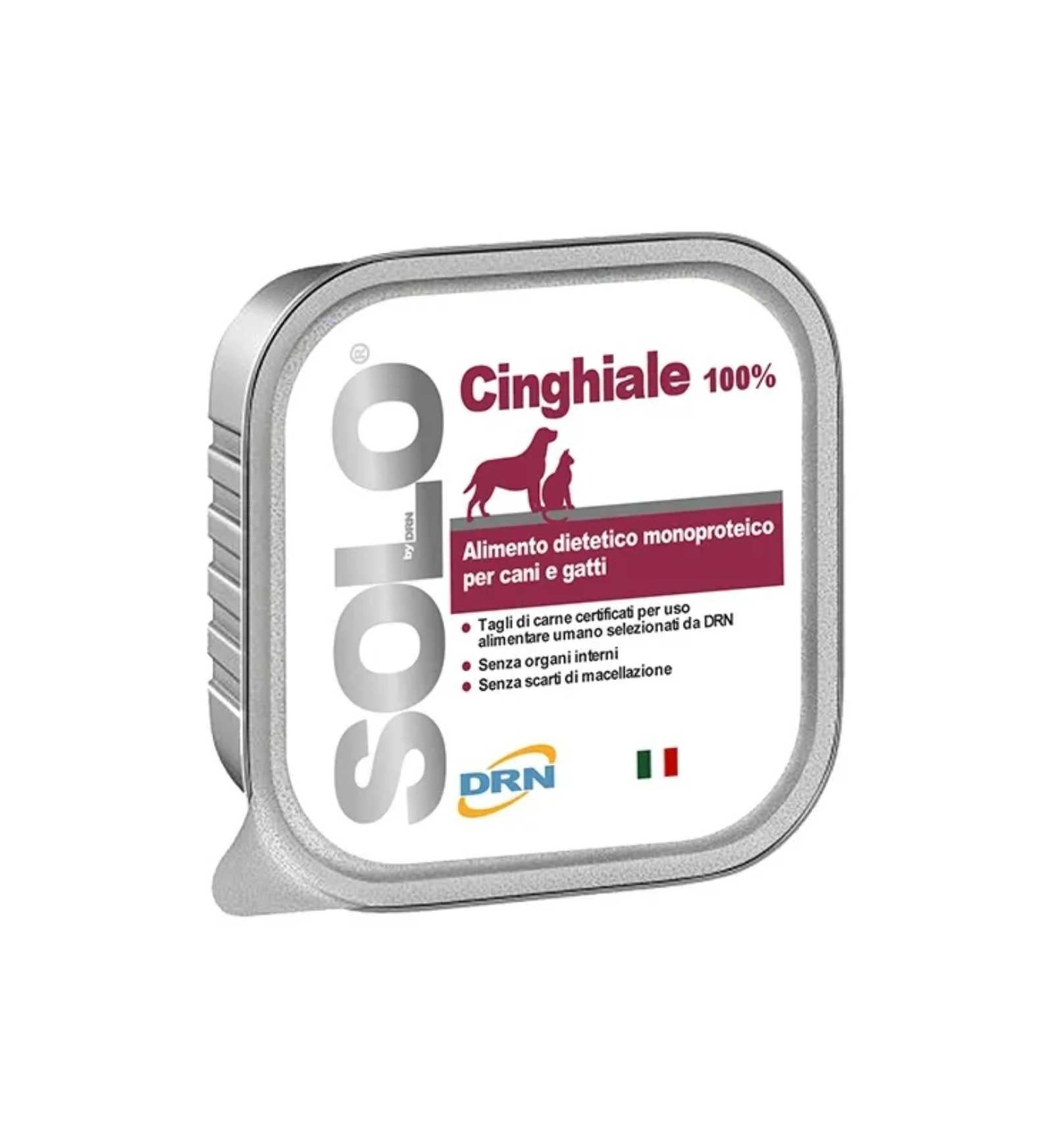 DRN SOLO CINGHIALE MONOPROTEICO IN VASCHETTA