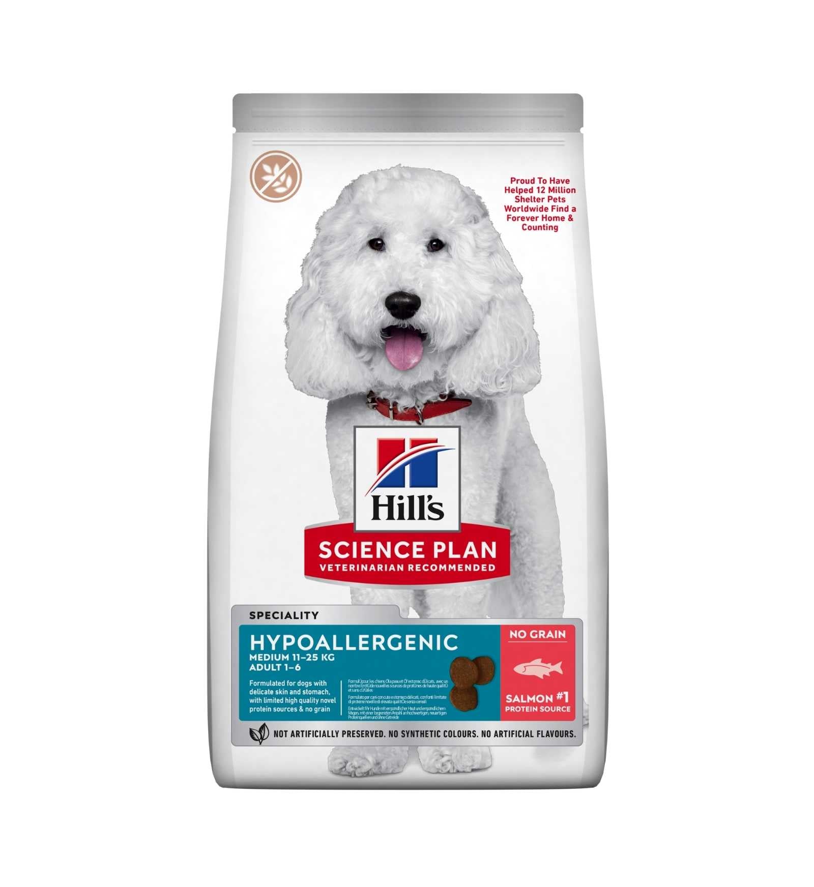 HILL'S SCIENCE PLAN CANE HYPOALLERGENIC ADULT MEDIUM SALMONE