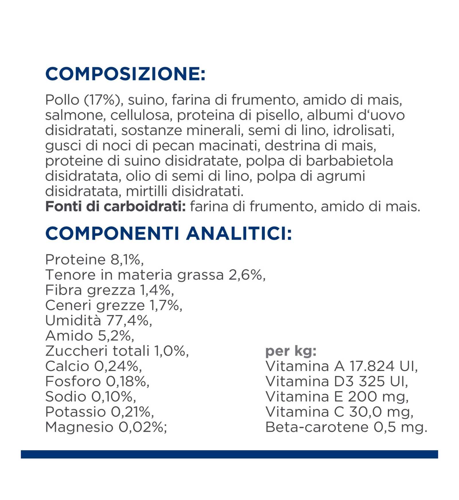 HILL'S PRESCRIPTION DIET GATTO W/D DA 85 GR IN BUSTA