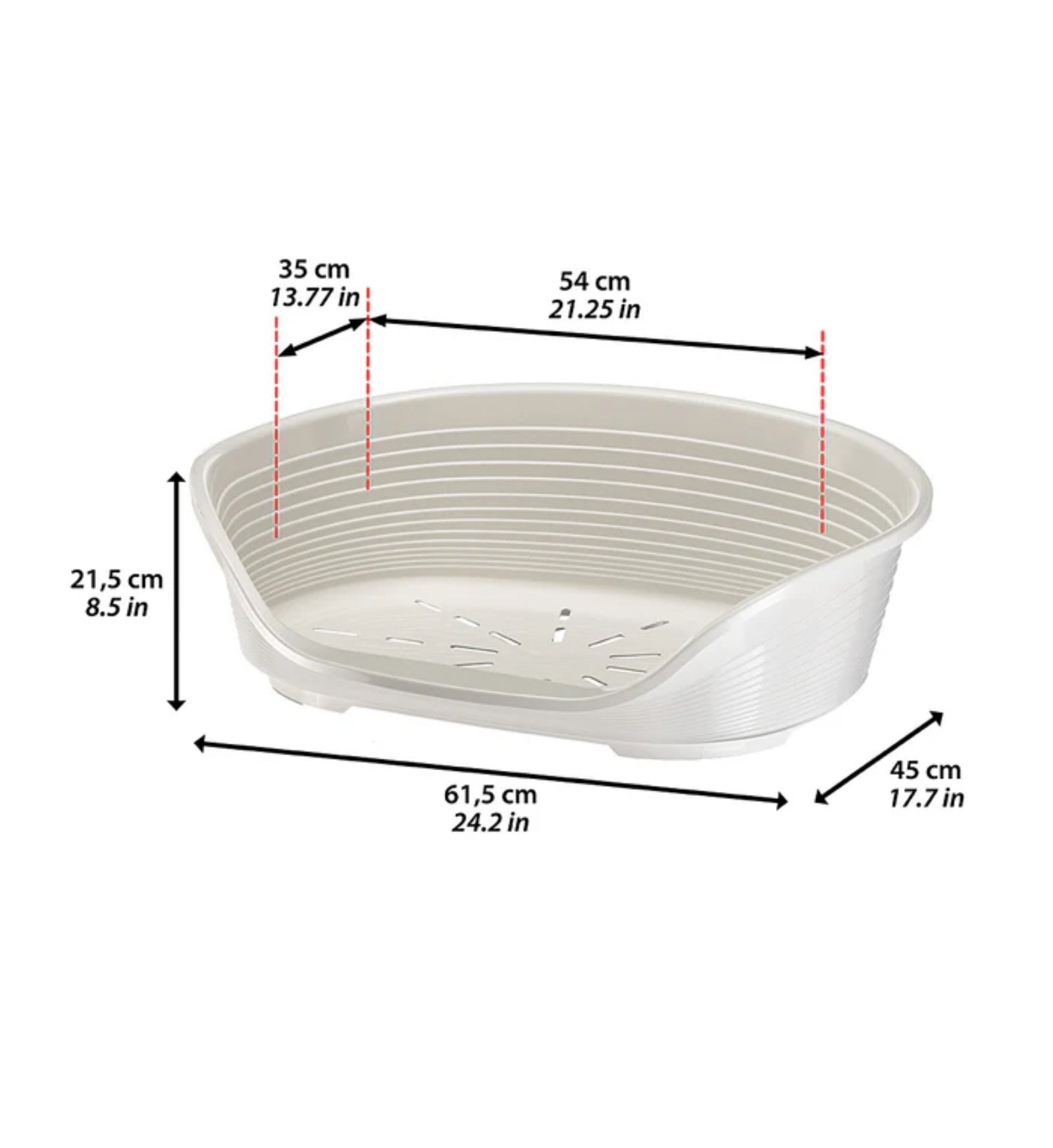 FERPLAST CANE CUCCIA SIESTA DELUXE 4 GRIGIO SCURO