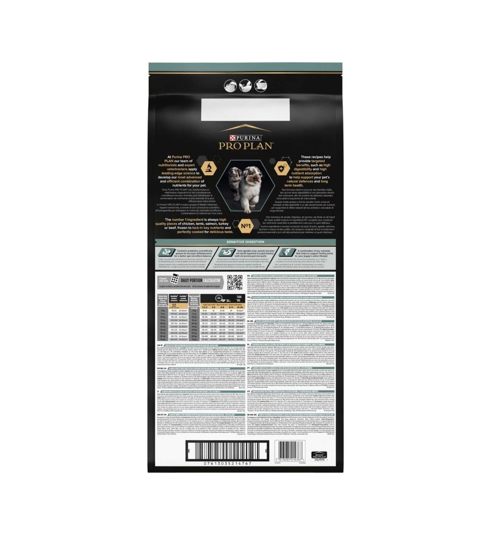 PURINA PRO PLAN CANE PUPPY MEDIUM SENSITIVE DIGESTION ALL' AGNELLO