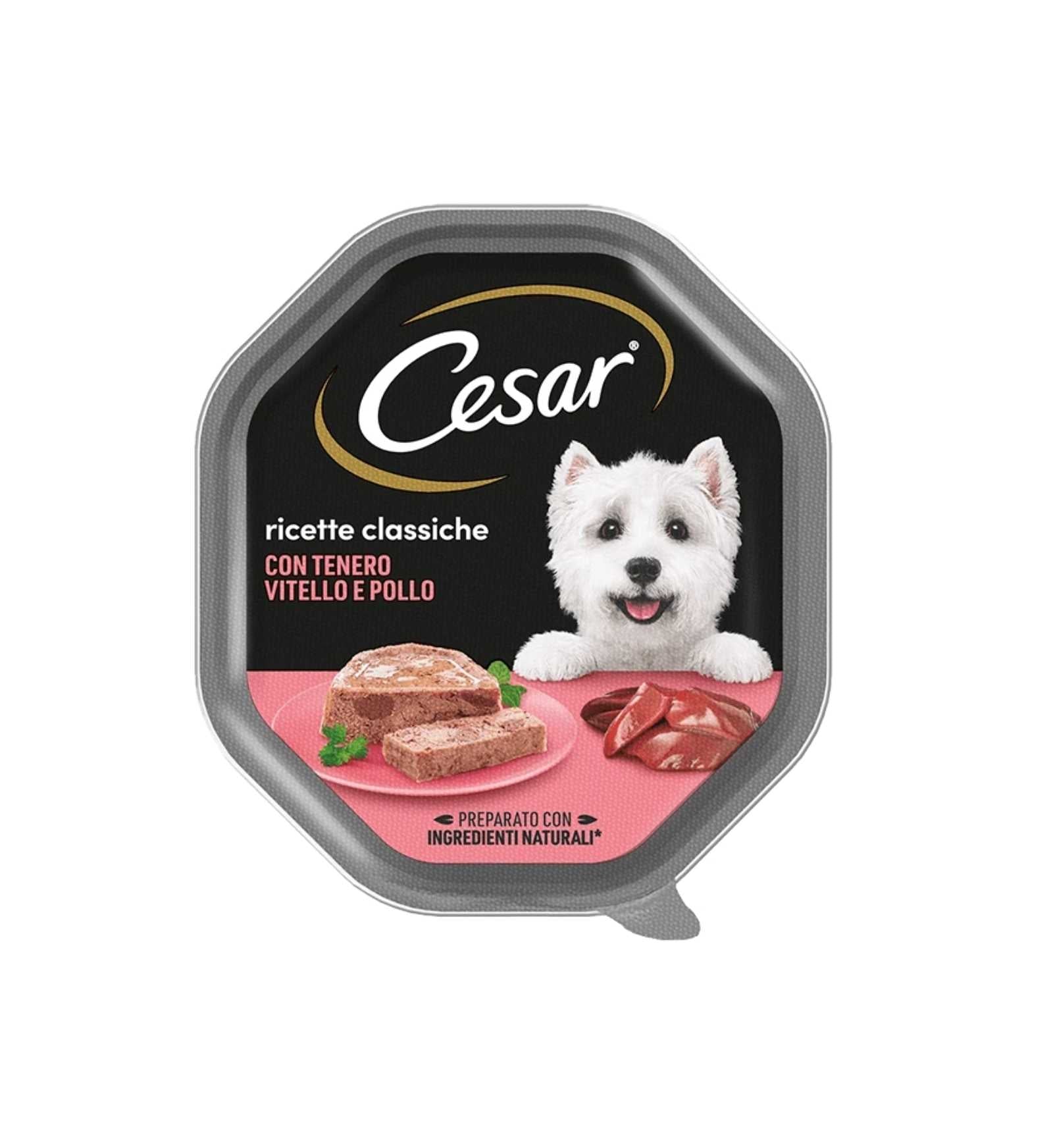 CESAR CANE CLASSIC AL VITELLO E POLLO DA 150 GR IN VASCHETTA