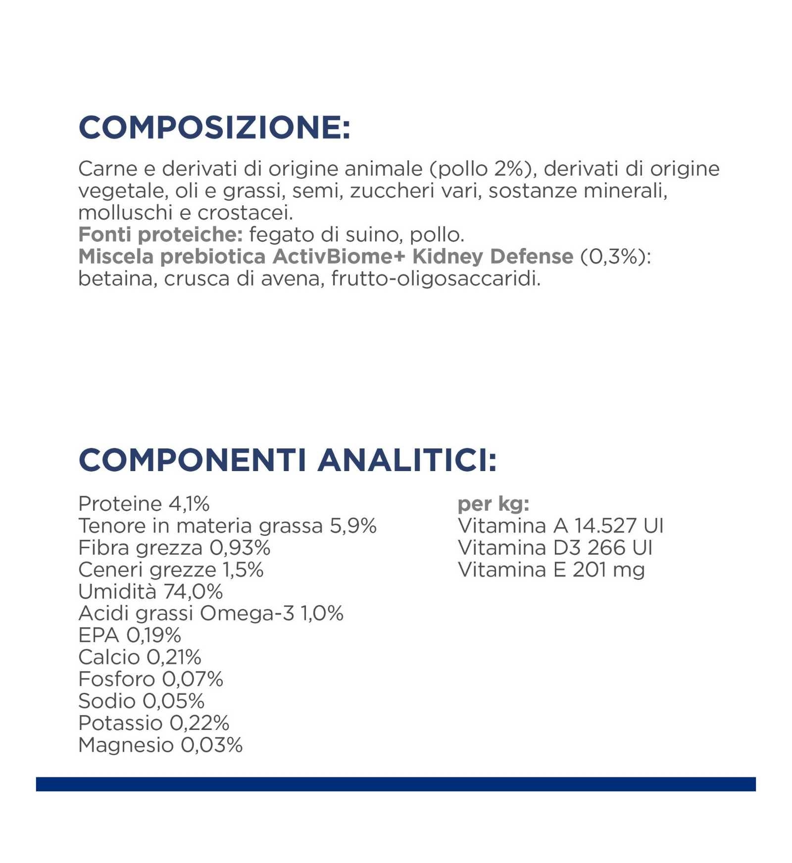 HILL'S PRESCRIPTION DIET CANE K/D + J/D KIDNEY + MOBILITY POLLO DA 370 G IN LATTINA