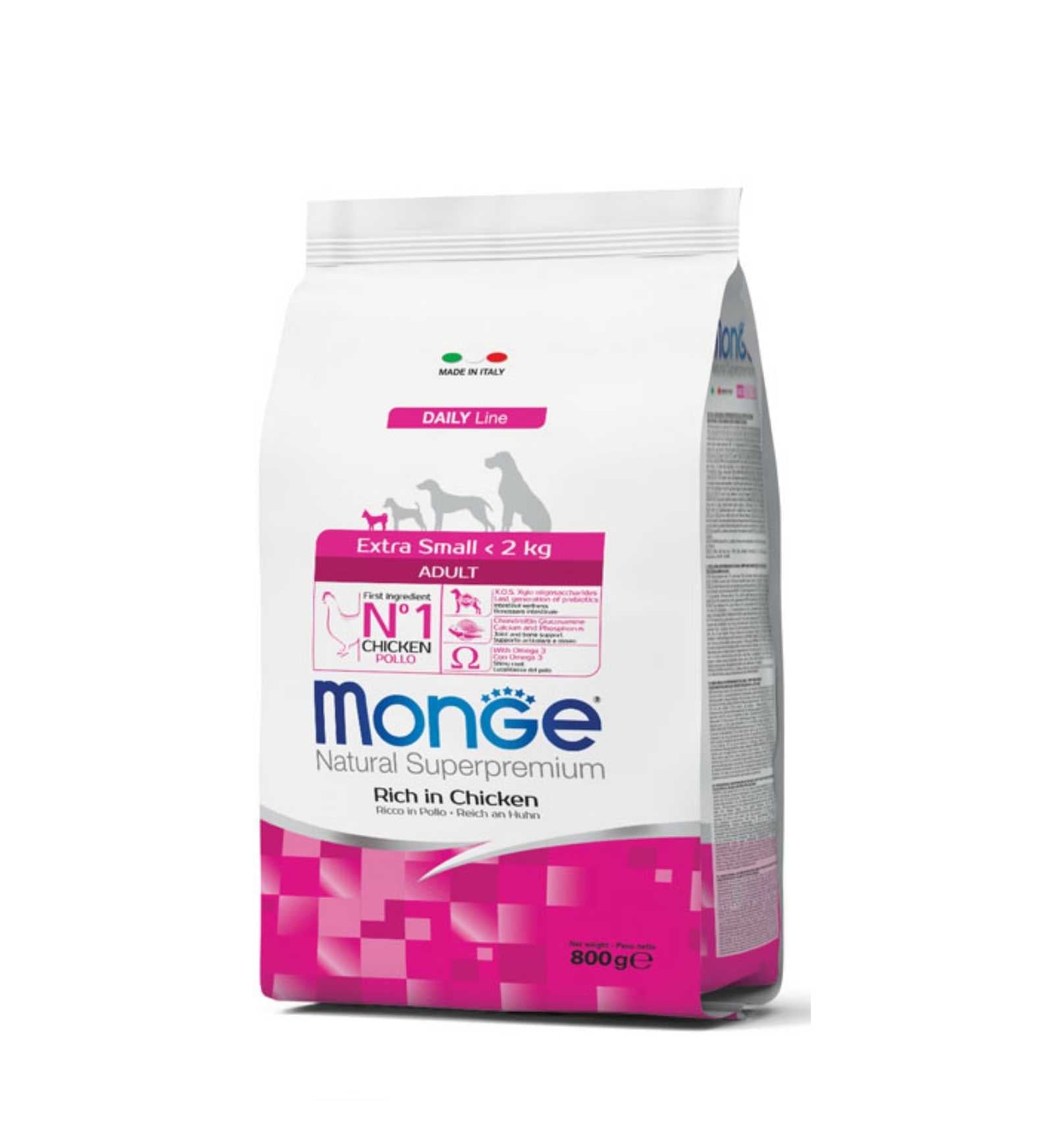MONGE SUPERPREMIUM CANE ADULT X SMALL POLLO