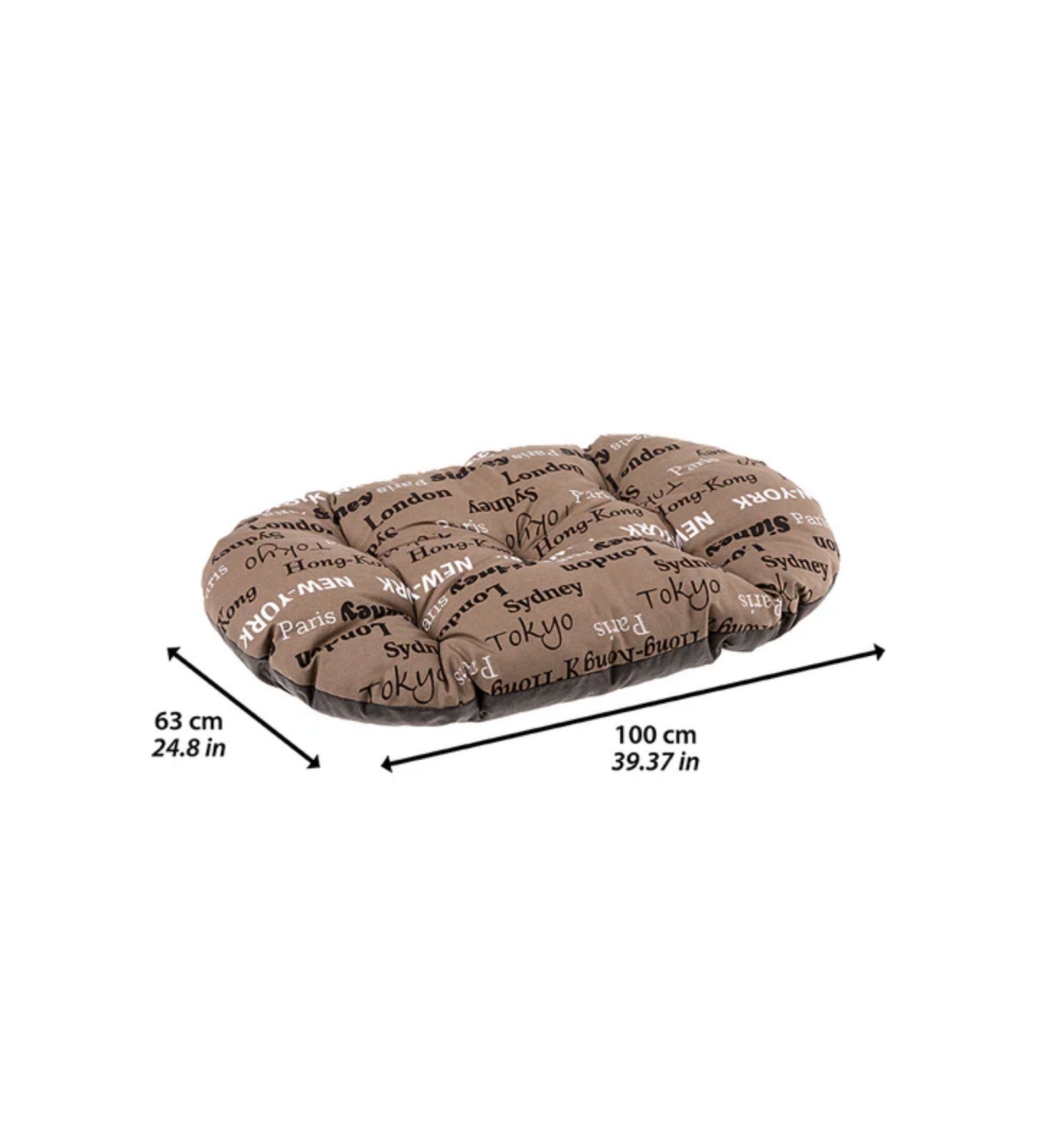 CUSCINO RELAX 100/12 CITTA' MARRONE-BEIGE